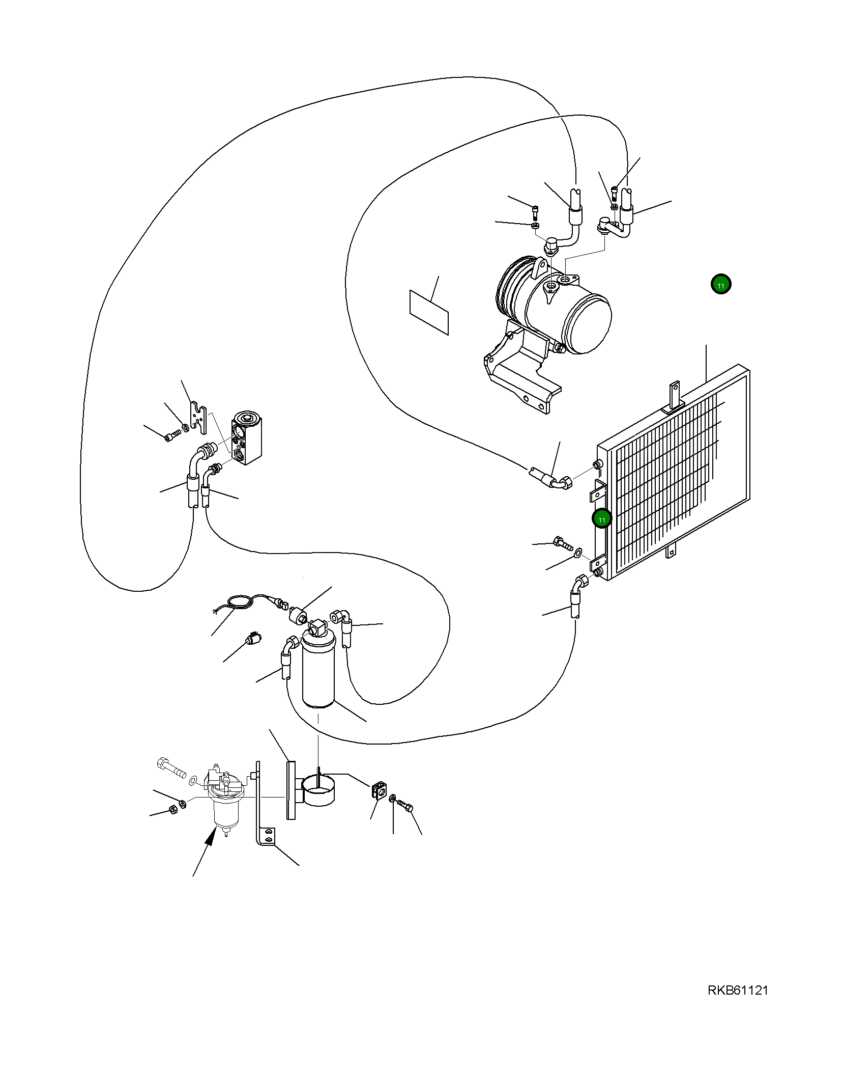 Шланг 22L-09-R6440 Komatsu