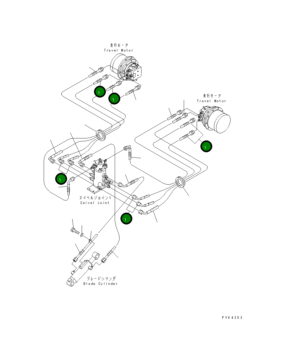 Шланг 21U-62-35111 Komatsu