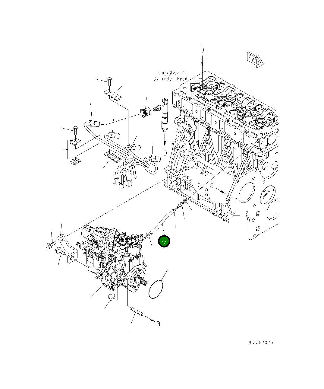 Шланг YM129508-59510 Komatsu