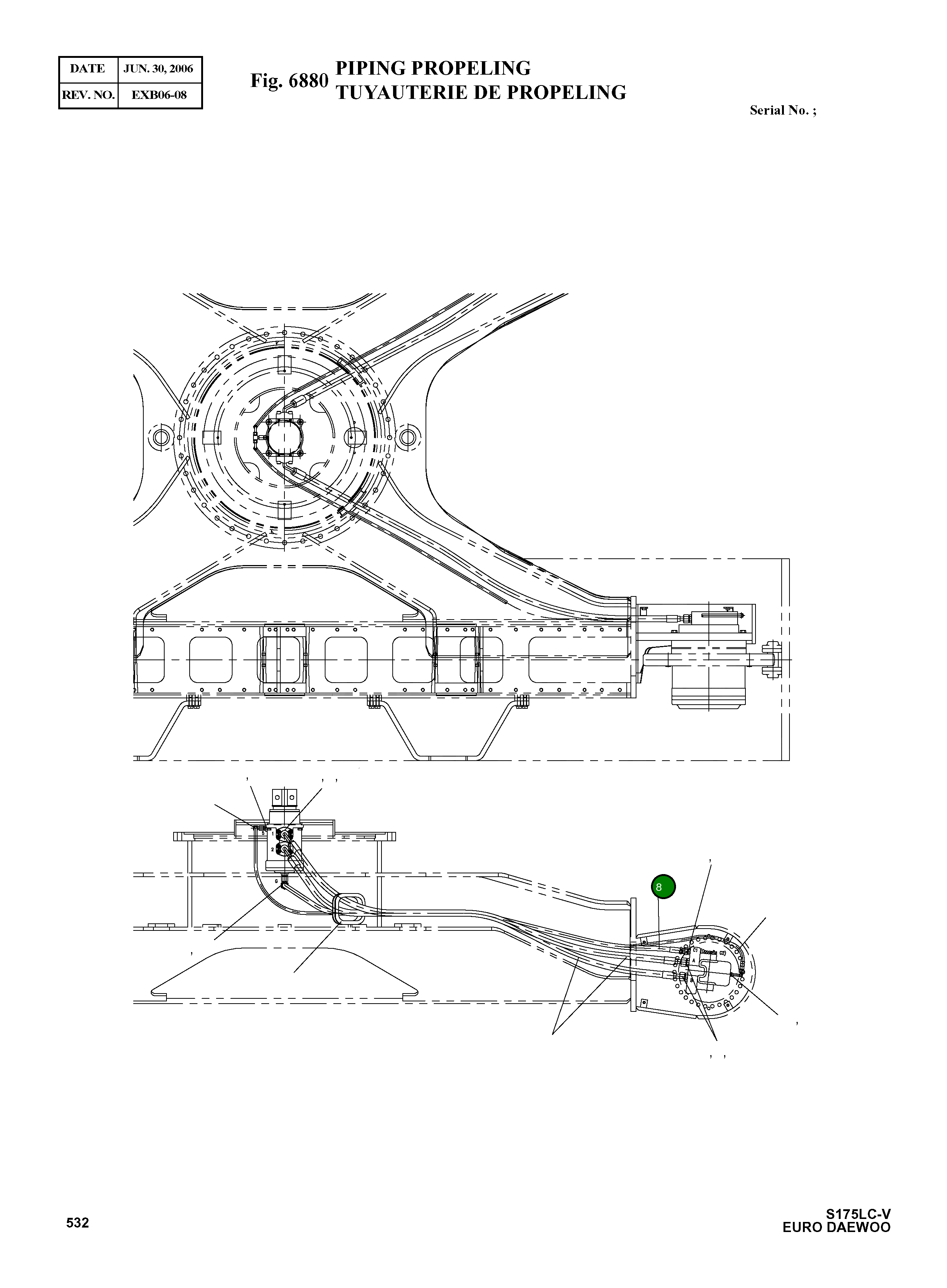 Шланг 2184-1026D397 Komatsu