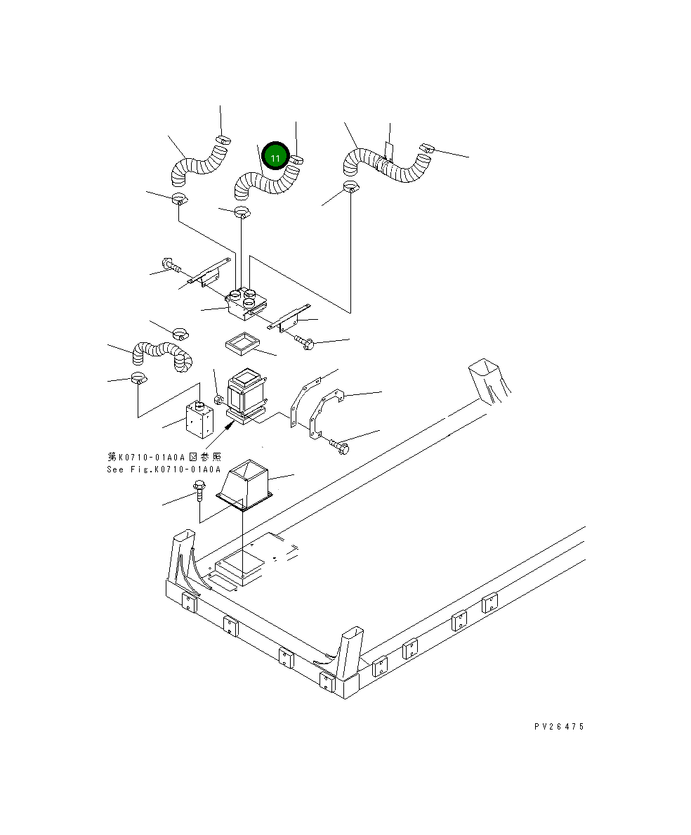 Шланг 567-07-73150 Komatsu