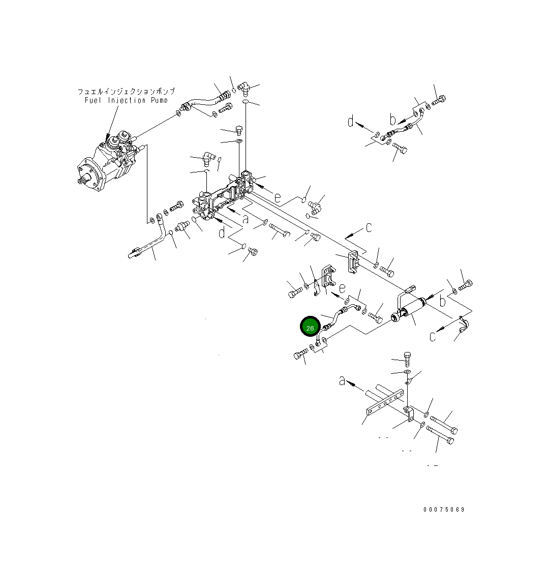 Шланг 6219-71-6830 Komatsu