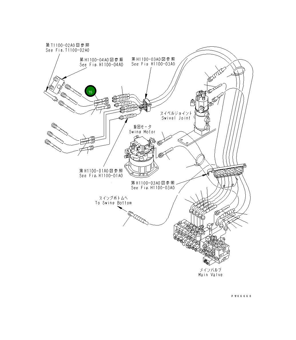 Шланг 22F-62-12861 Komatsu