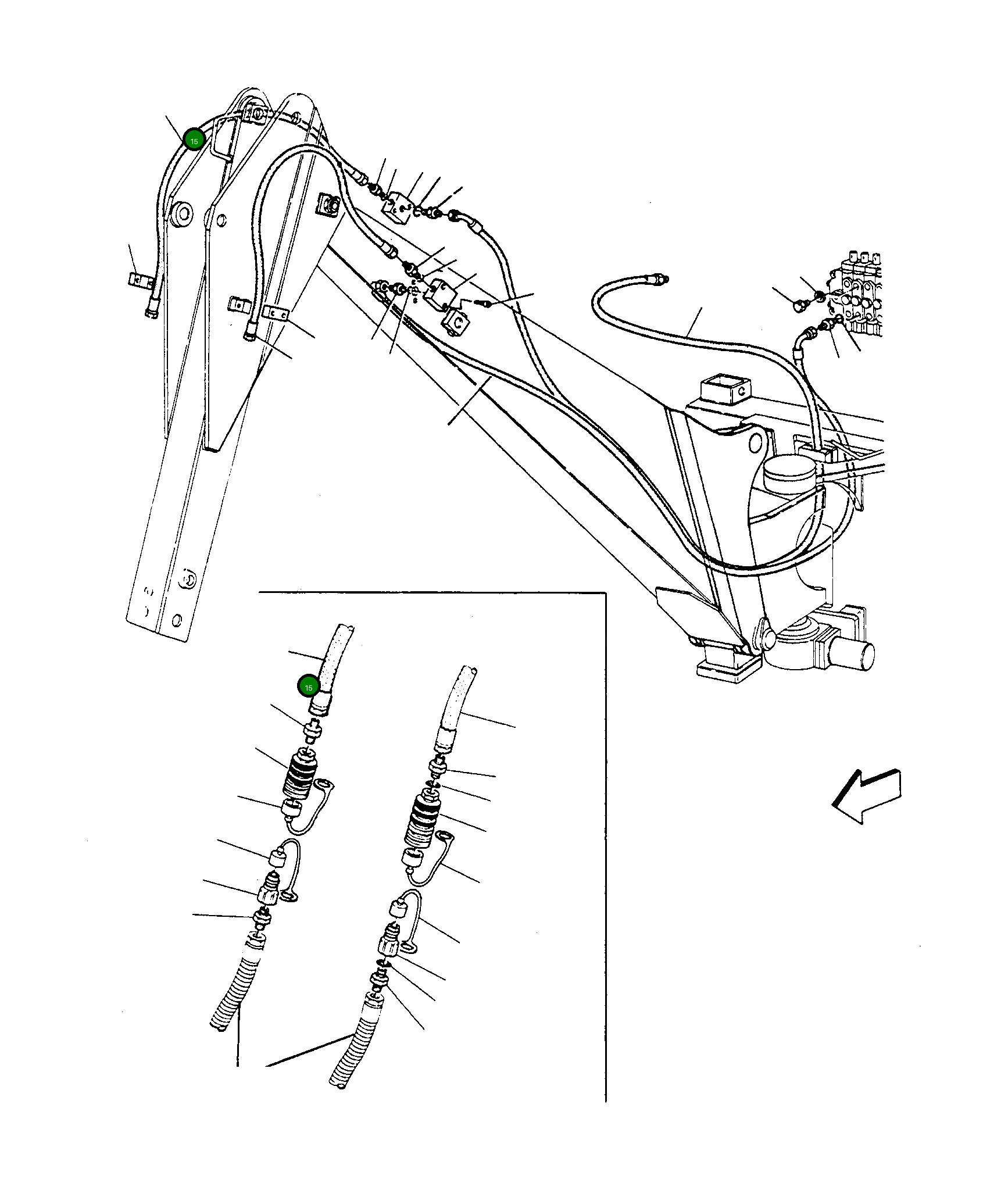 Шланг U3307004A Komatsu