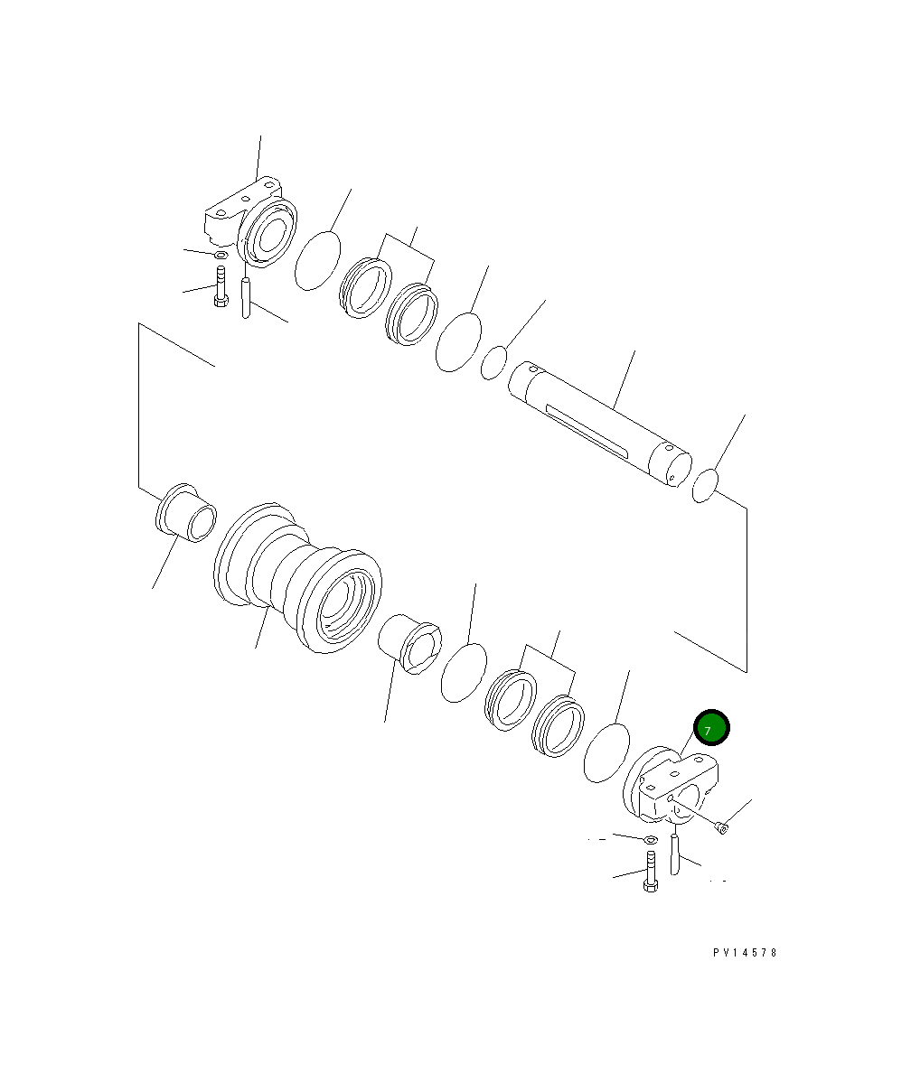 Втулка 20Y-30-16310 Komatsu
