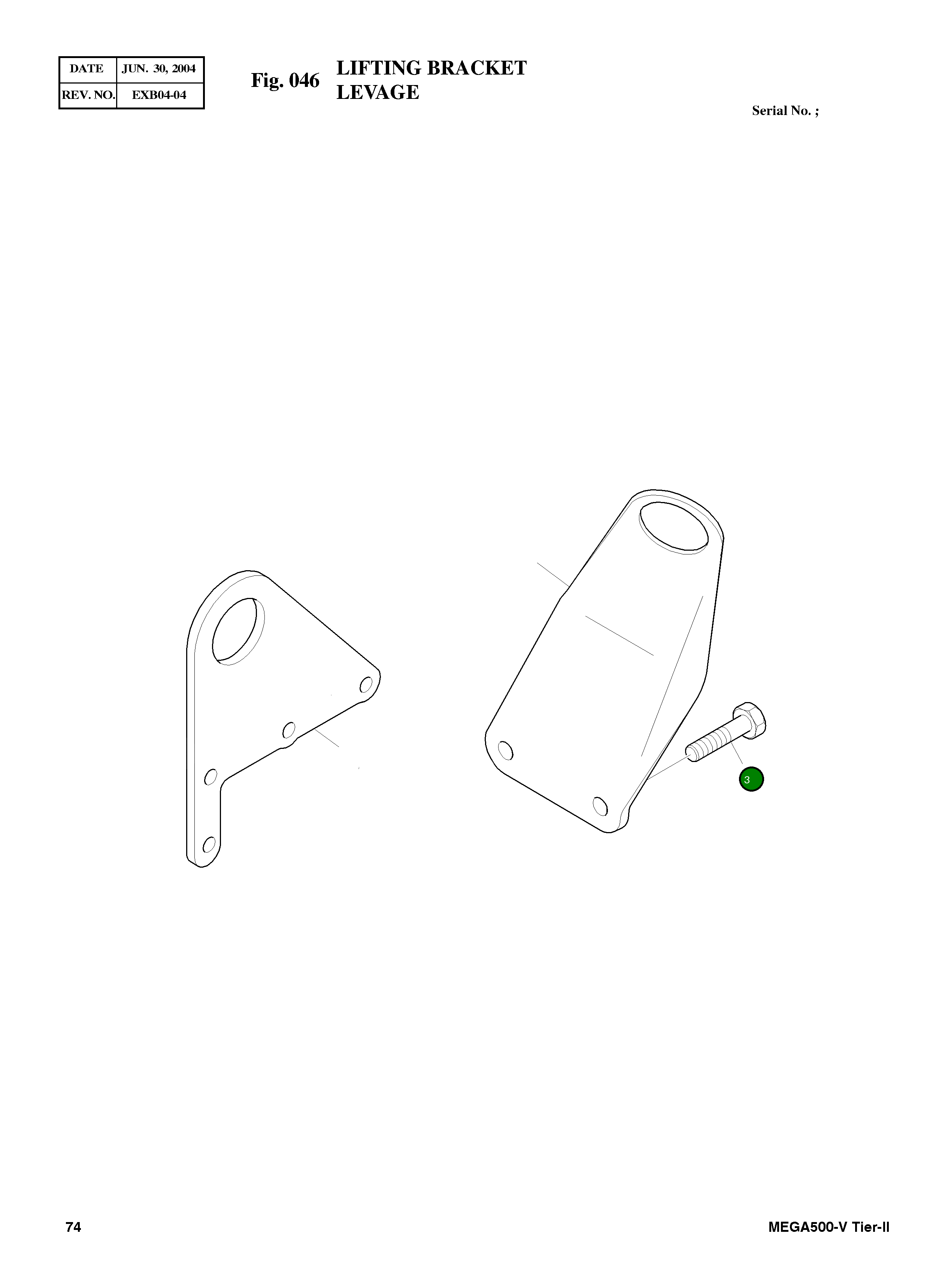 Винт M12X1.75X25 3893834 Komatsu