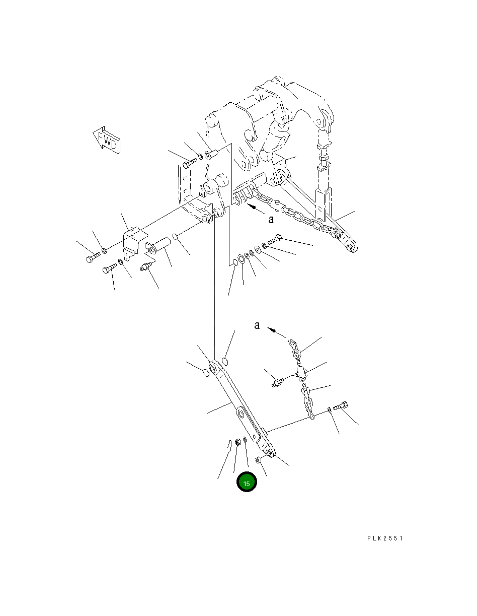 Гайка 01590-13638 Komatsu