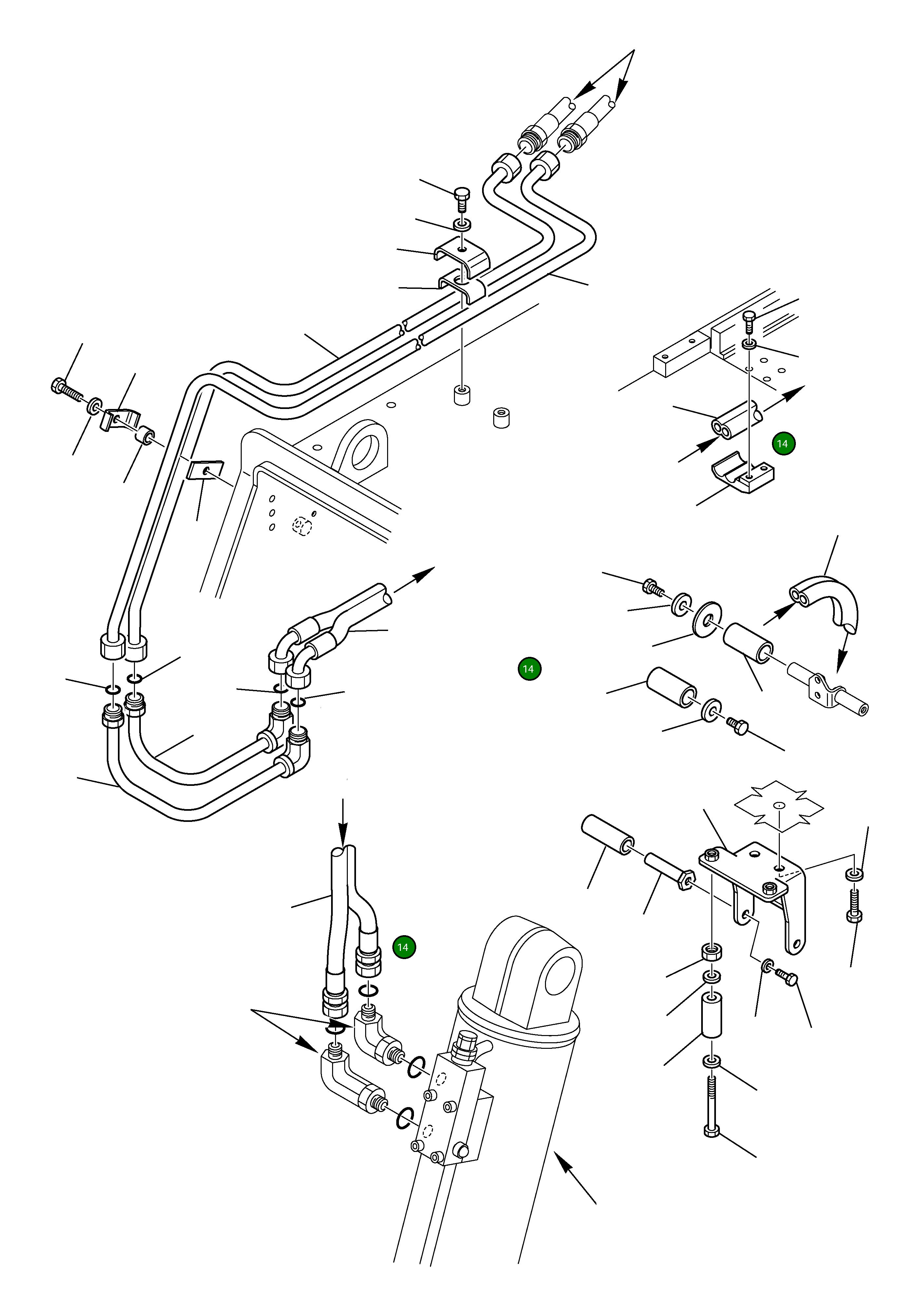 Шланг 395-62-14800 Komatsu