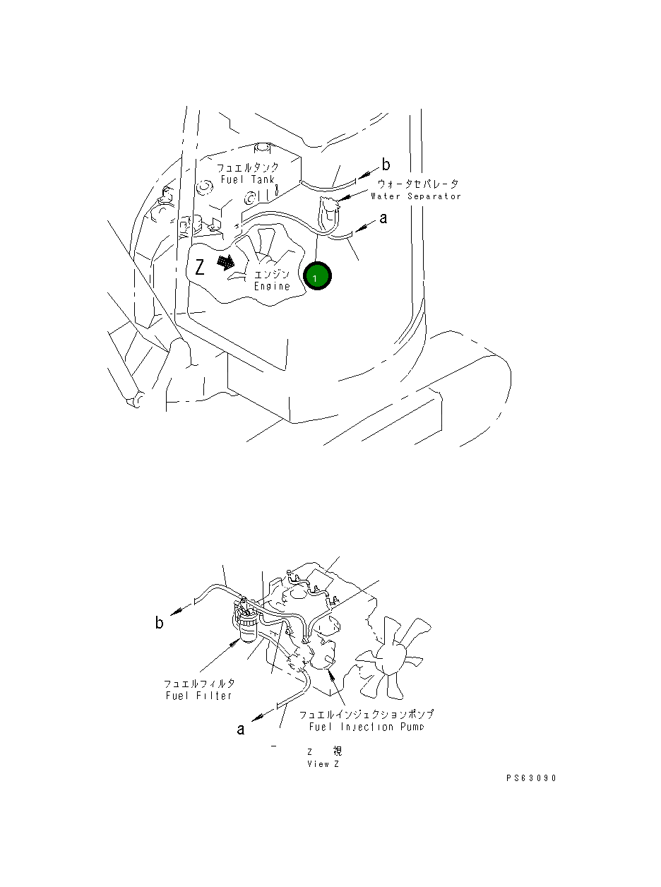 Шланг YM172142-14620 Komatsu