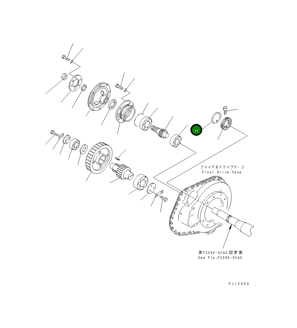 Внутренний подшипник 150-09-13260 Komatsu