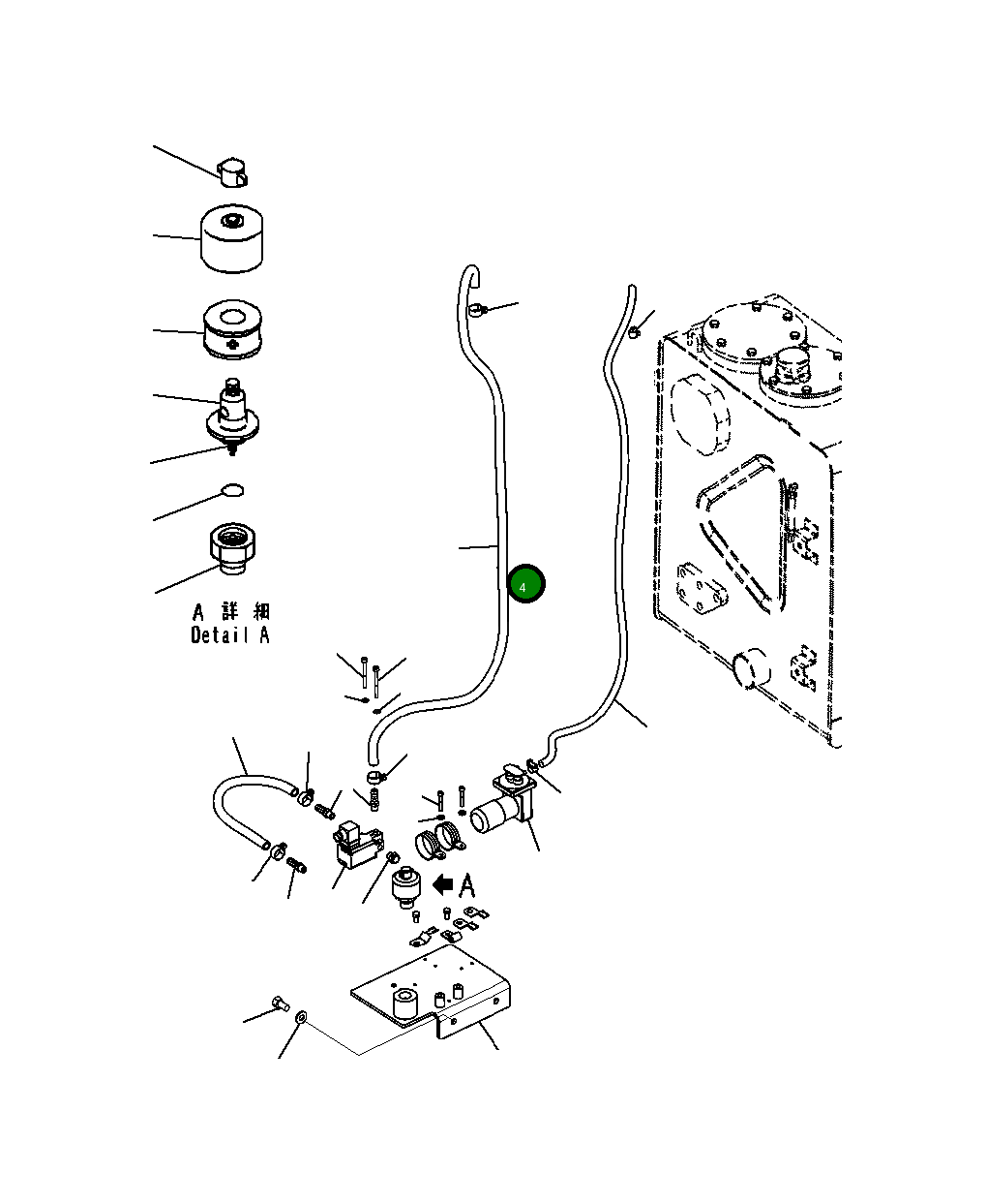 Шланг 20Y-962-B540 Komatsu