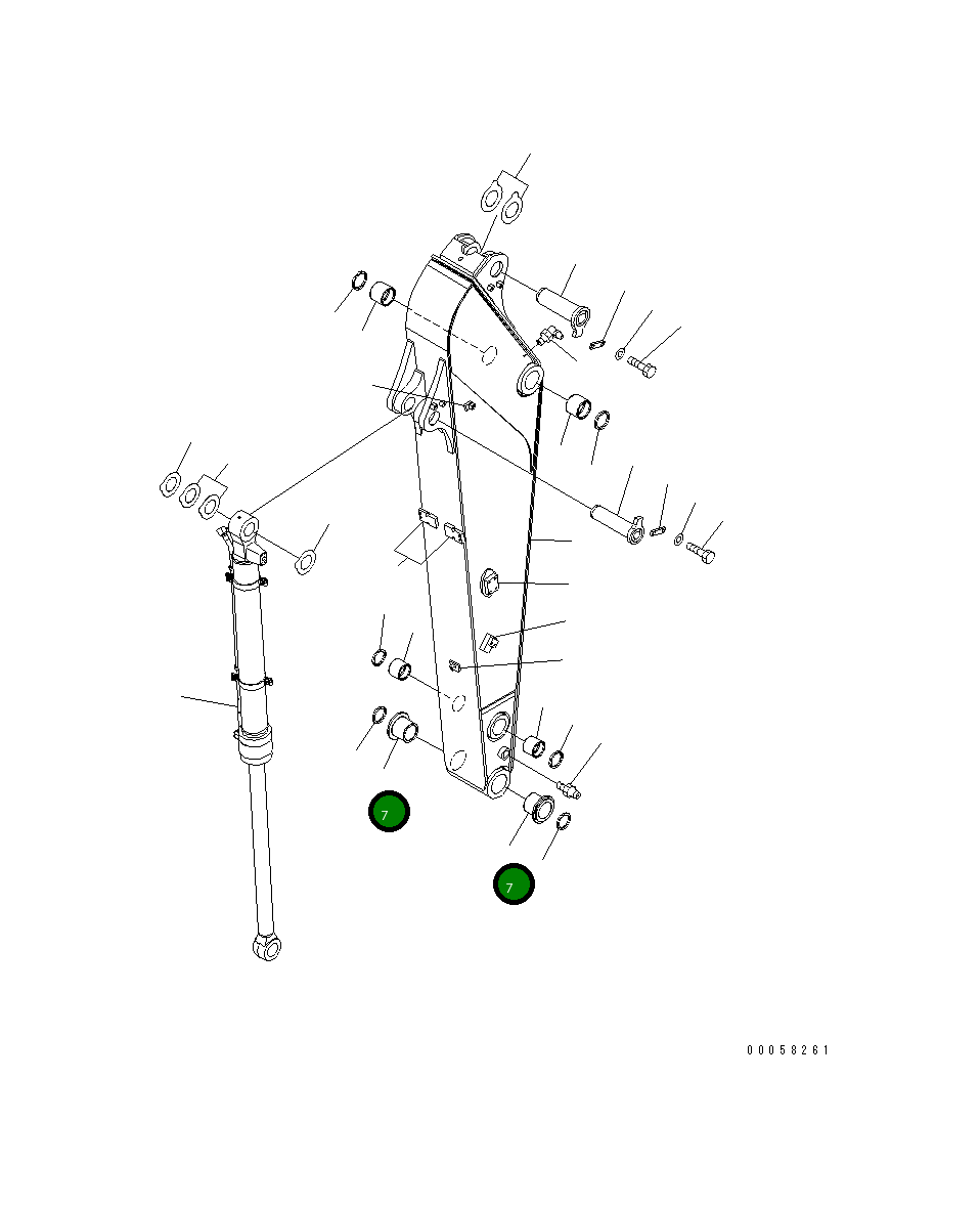 Втулка 21K-70-72270 Komatsu