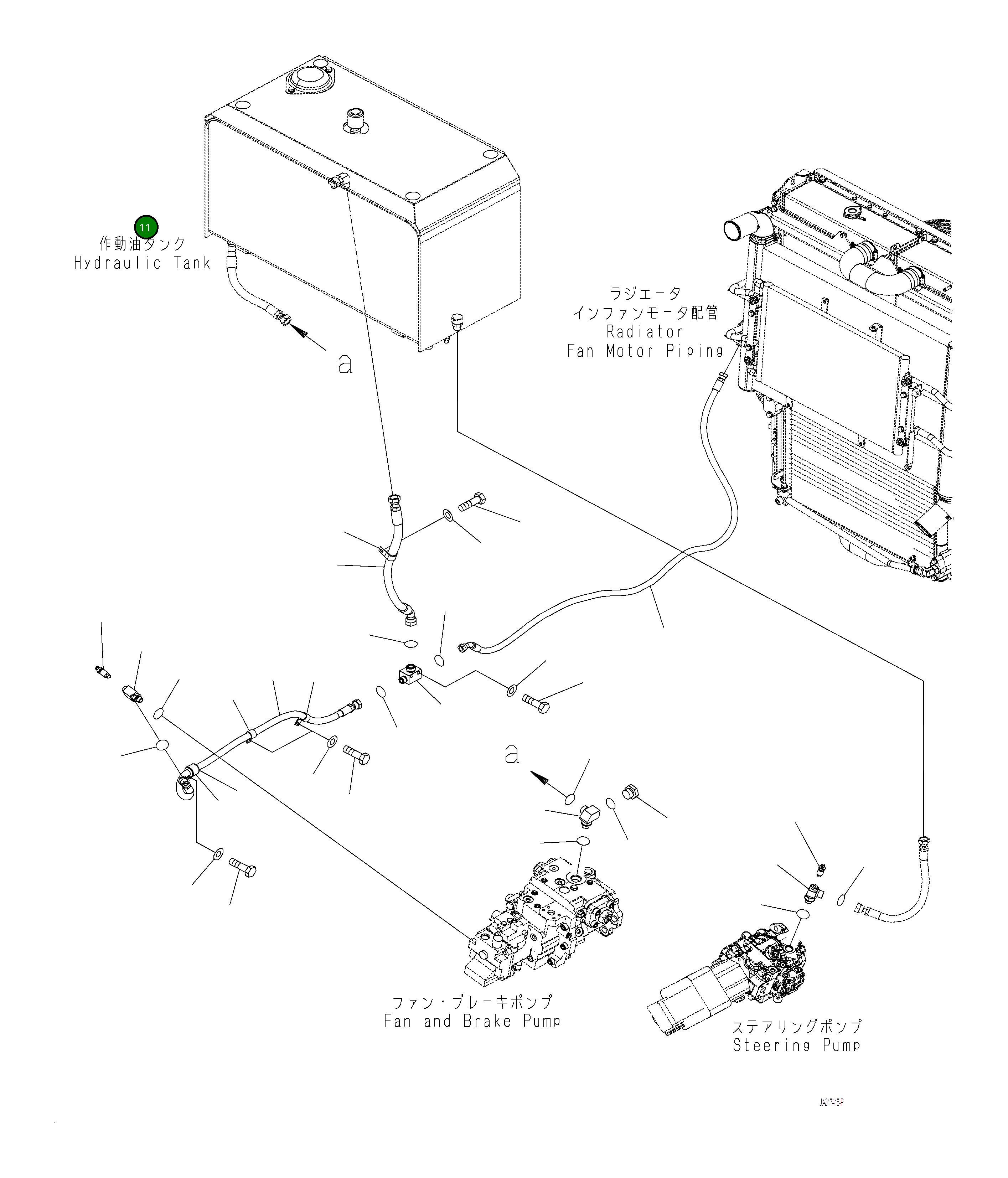 Шланг 421-60-61330 Komatsu