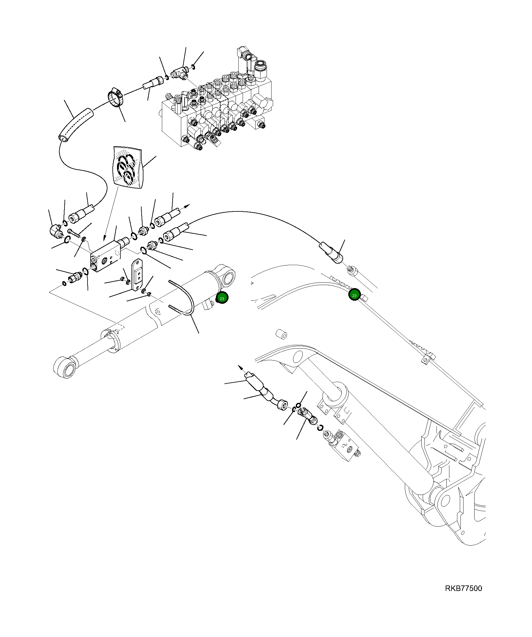 Шланг 22L-09-R1880 Komatsu
