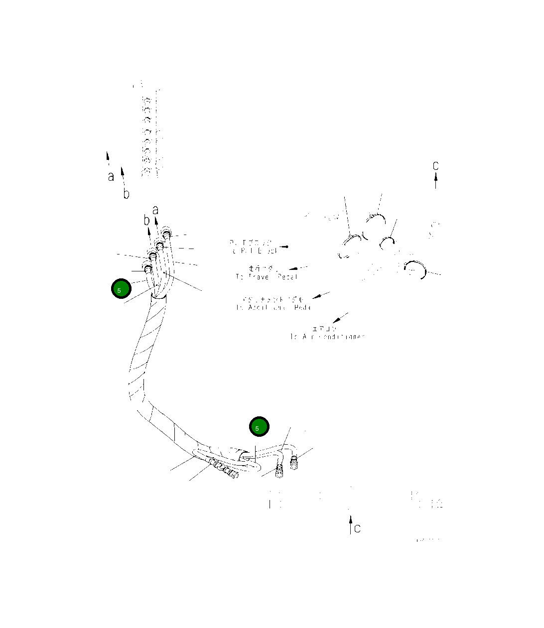 Шланг 2A6-62-12440 Komatsu