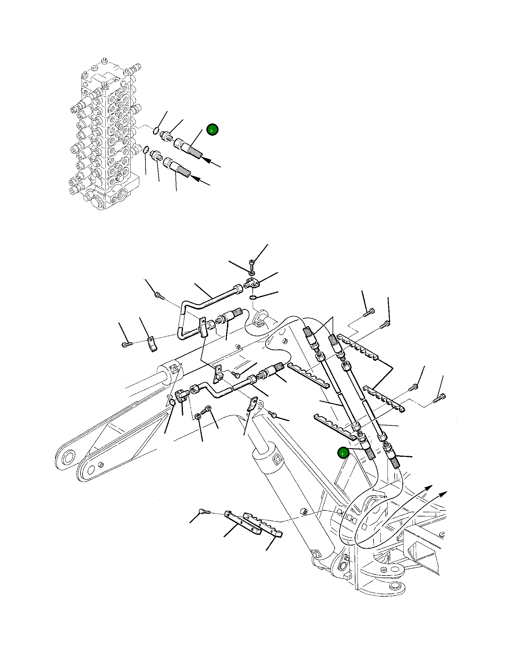 Шланг 21D-09-95590 Komatsu