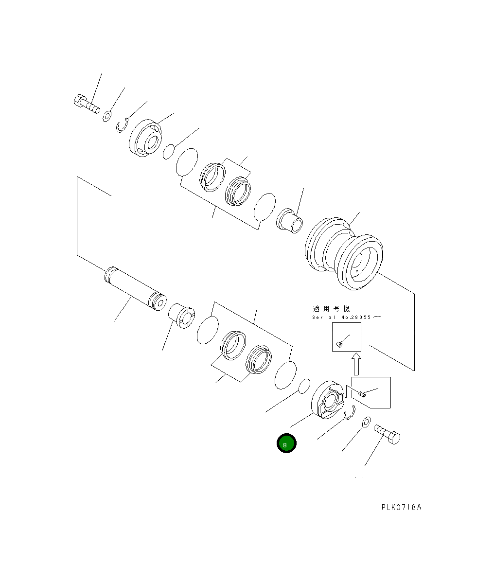 Втулка 20S-30-74130 Komatsu
