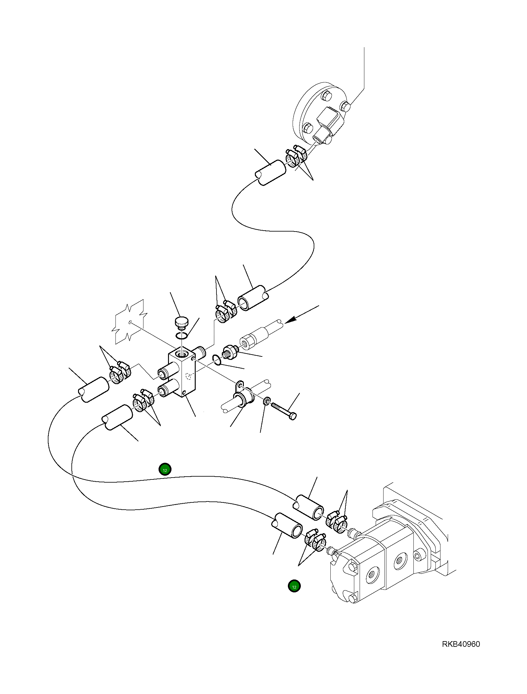 Шланг 37D-62-12152 Komatsu