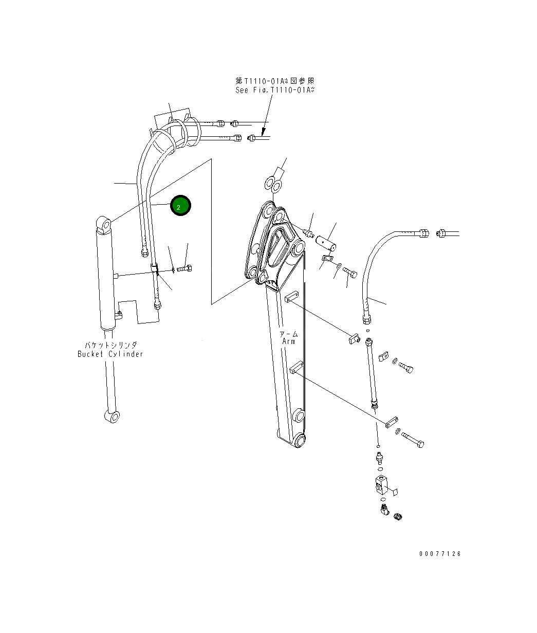 Шланг 22L-62-33140 Komatsu