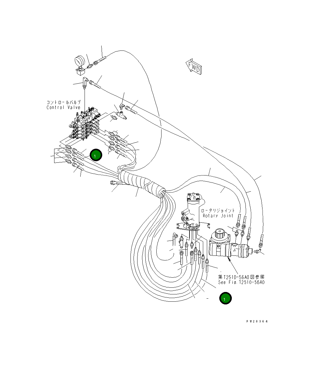Шланг MH355-4463800 Komatsu