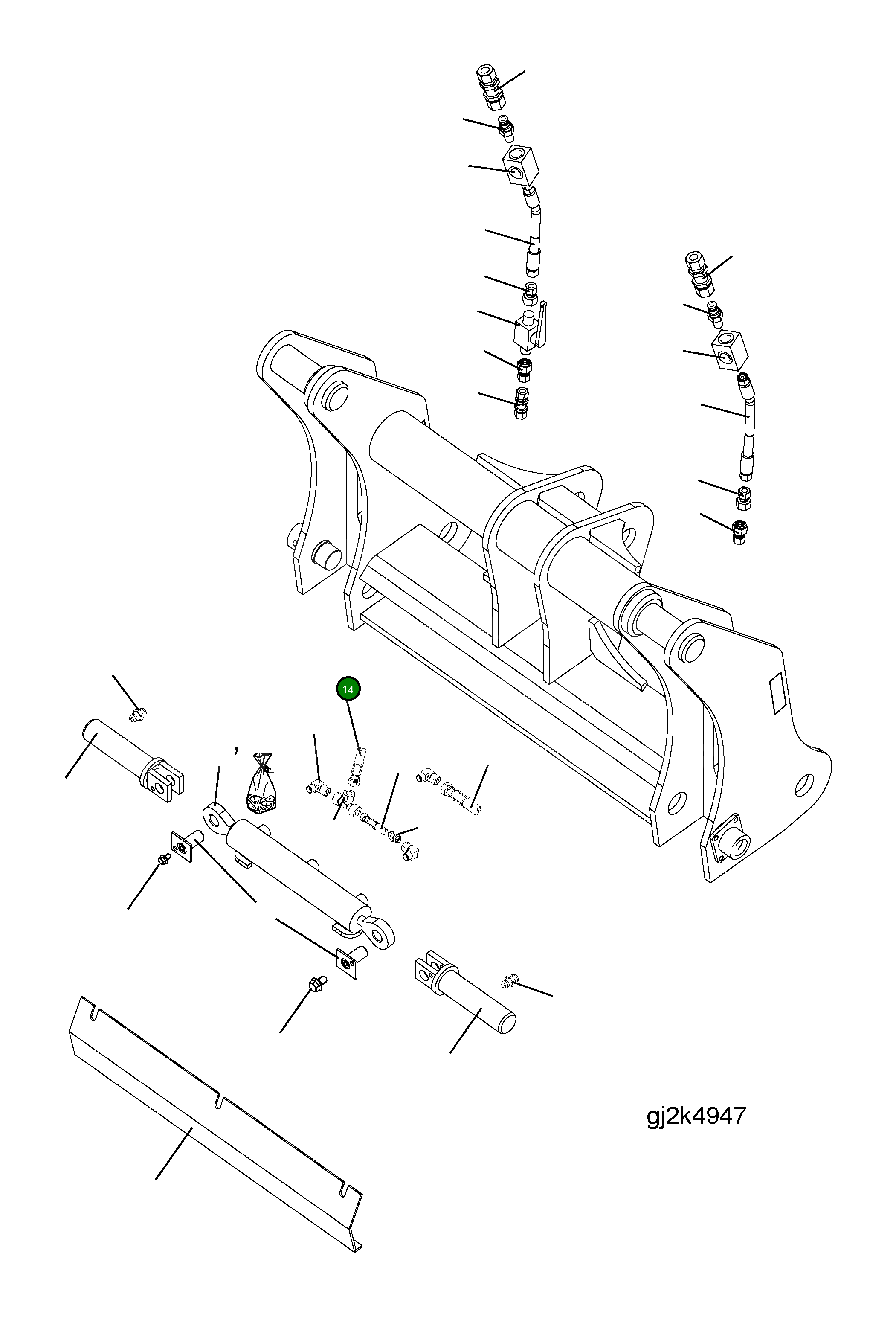 Шланг 417-71-H0P09 Komatsu