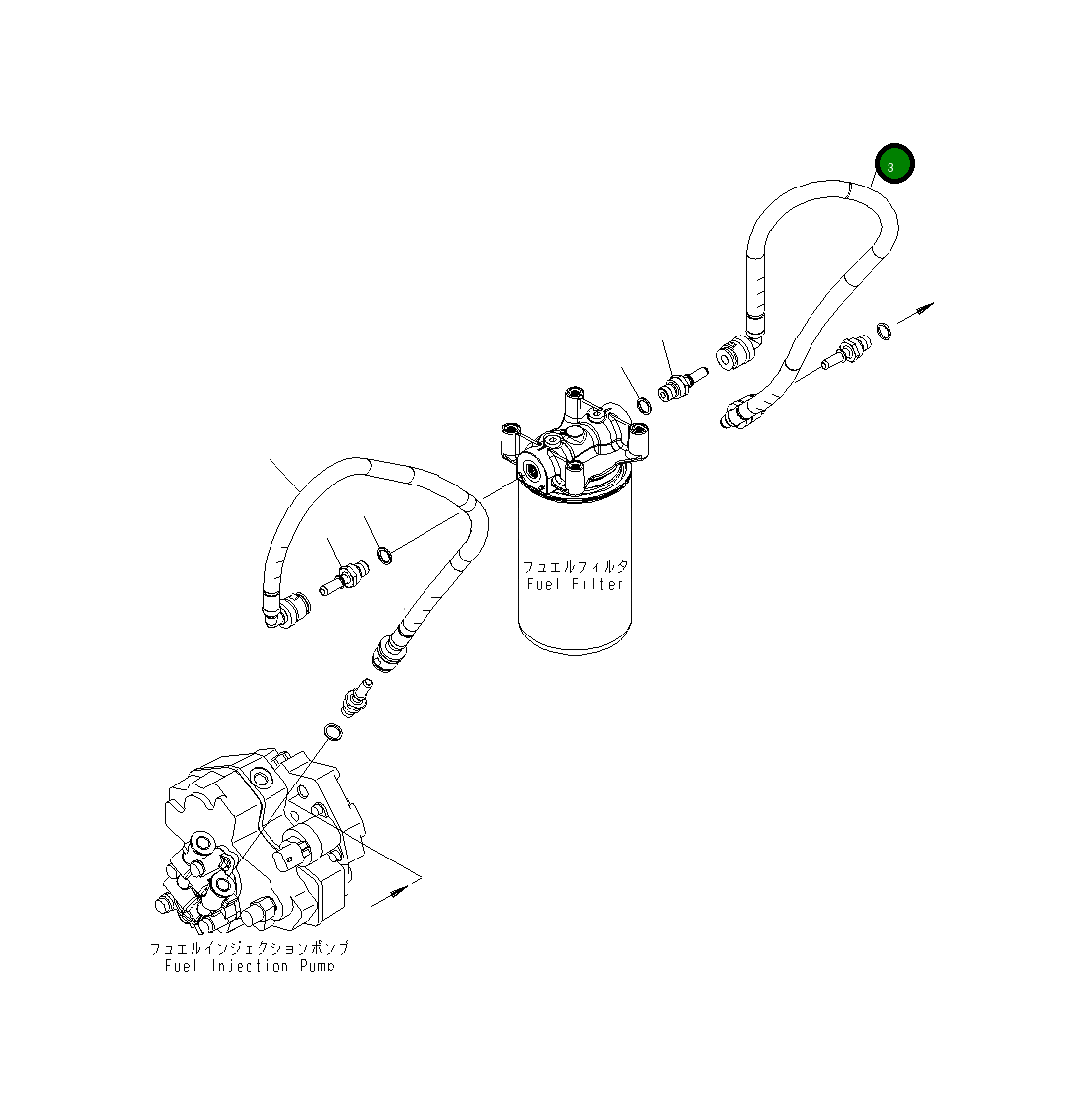 Шланг 6738-72-6710 Komatsu