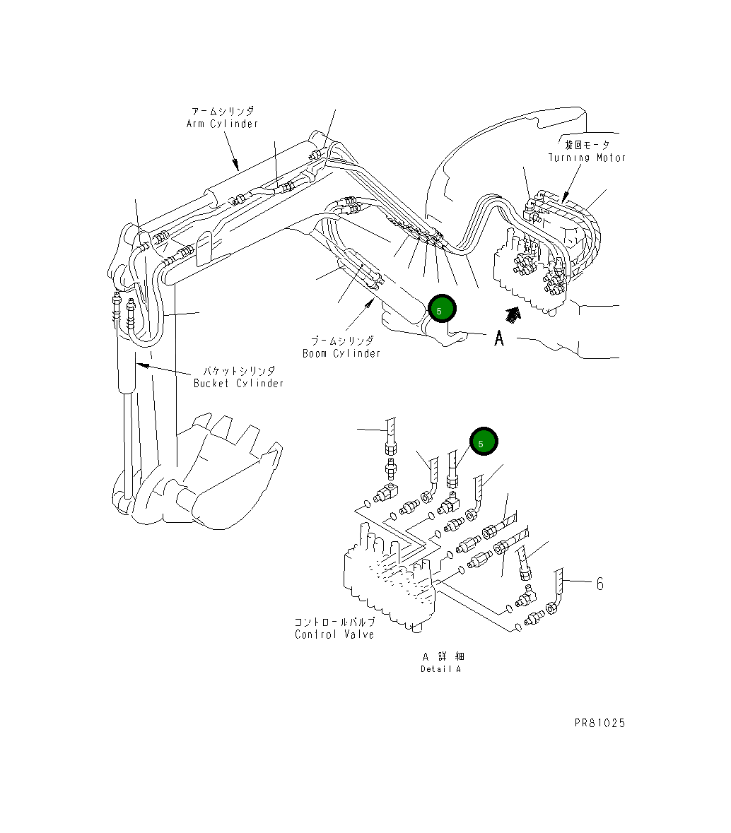 Шланг YM172173-78830 Komatsu