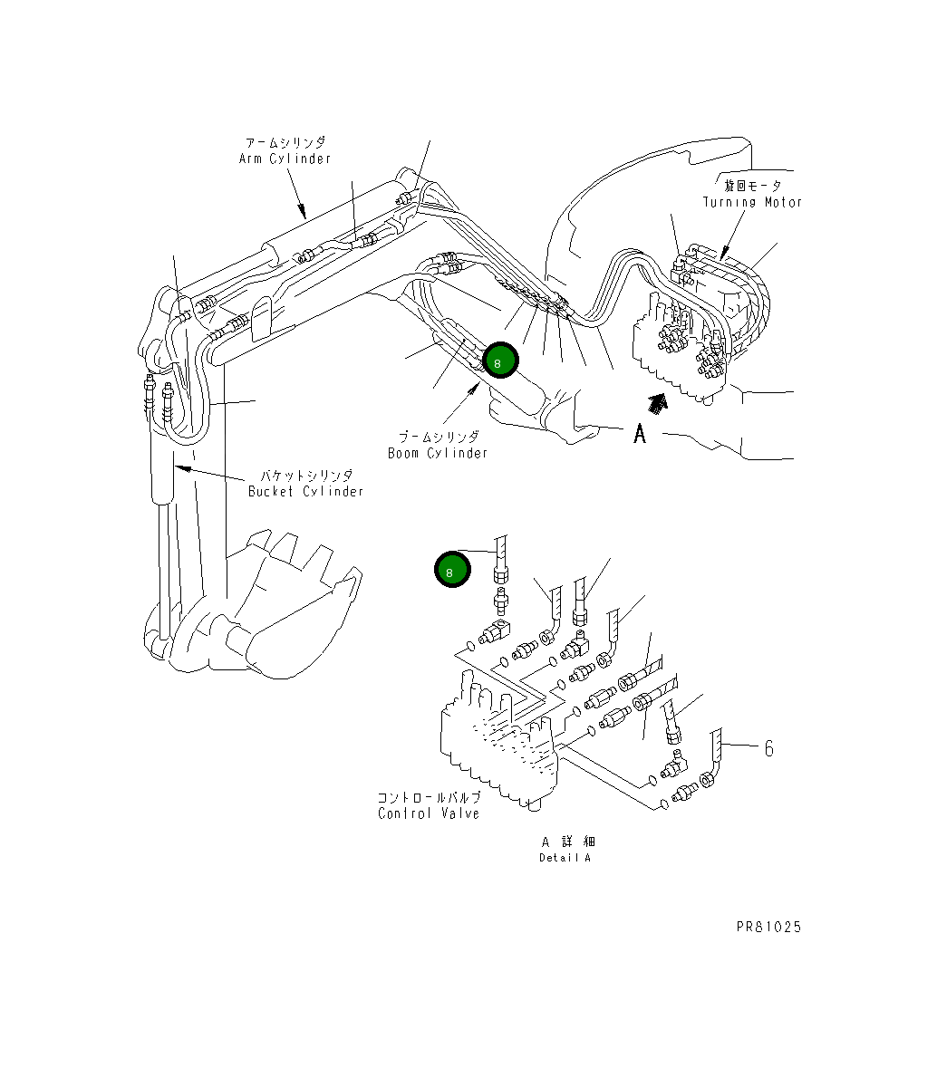 Шланг YM172173-78860 Komatsu