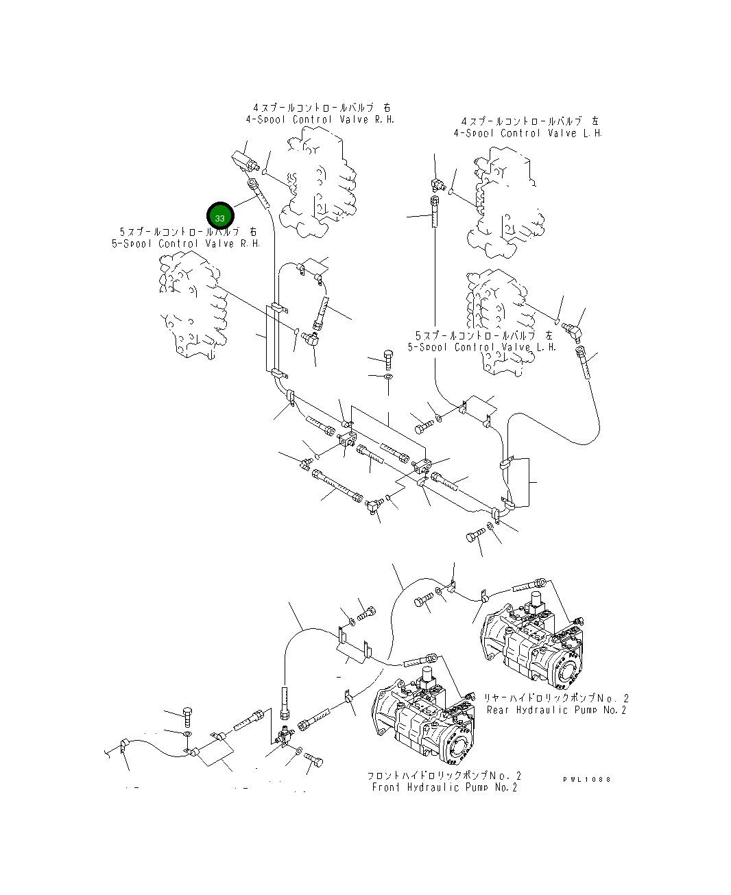 Шланг 21T-62-69770 Komatsu
