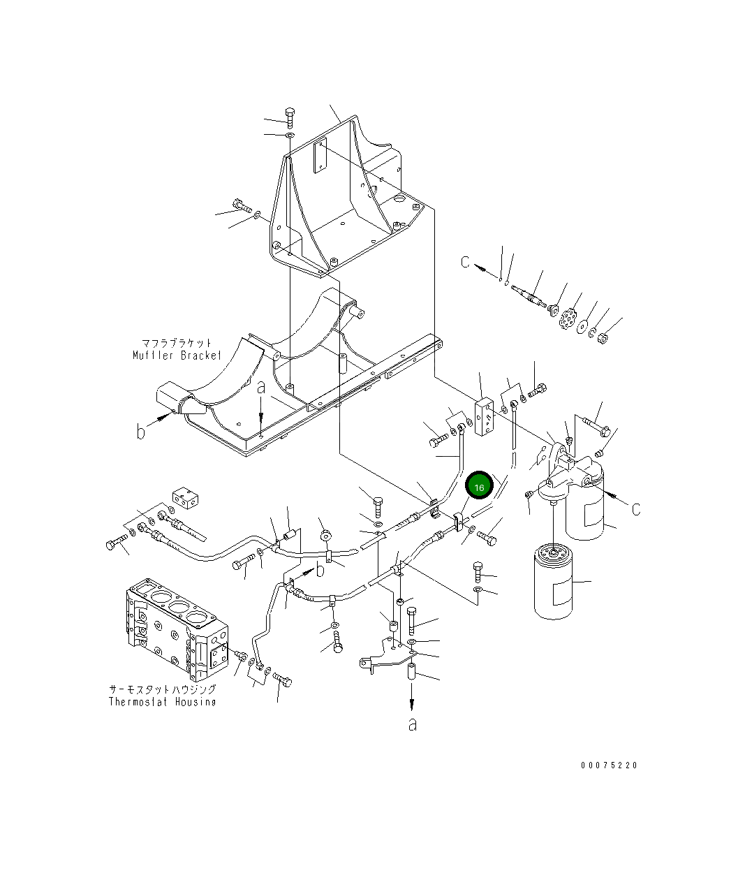 Шланг 6219-61-7630 Komatsu