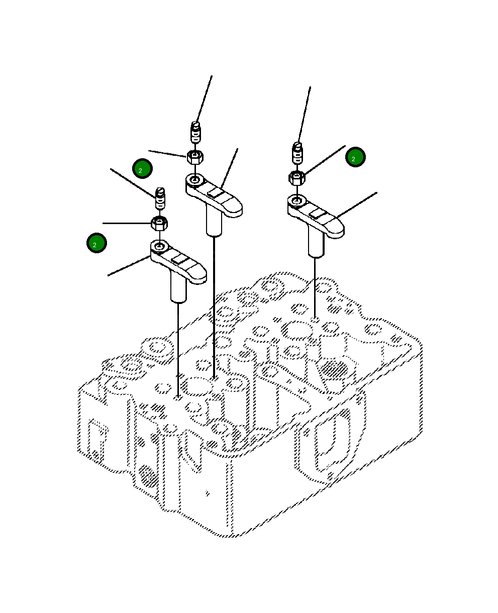 Гайка - HEAVY HEX 1238 627 H1 Komatsu
