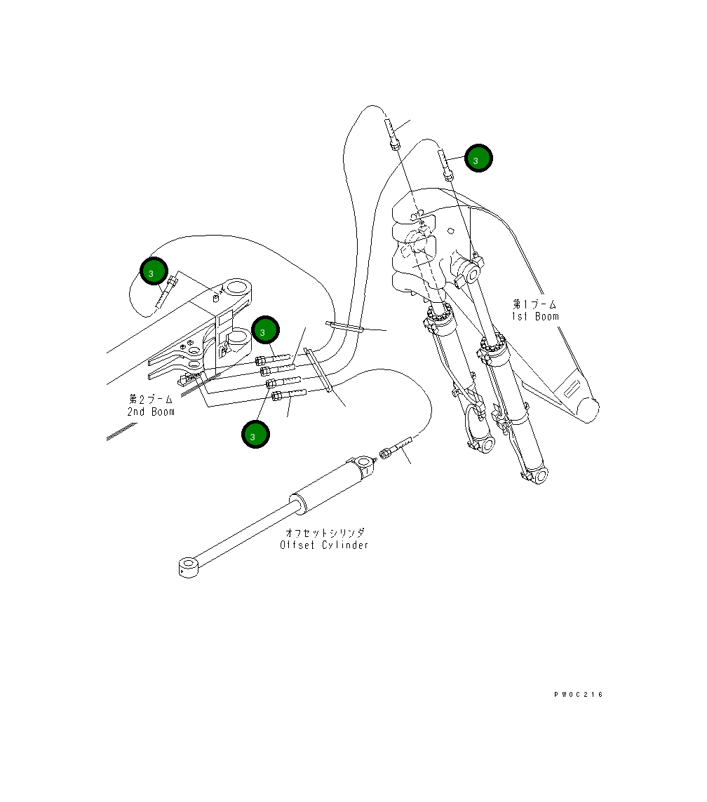 Шланг 21Y-70-14590 Komatsu
