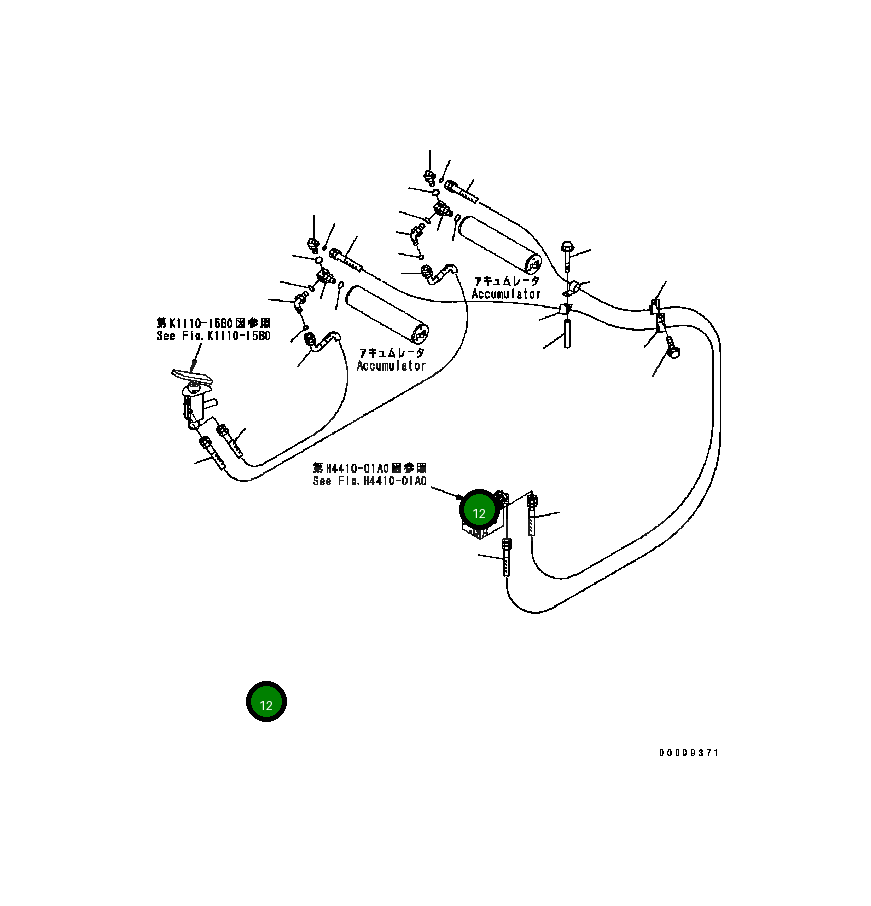 Шланг 23B-60-43262 Komatsu