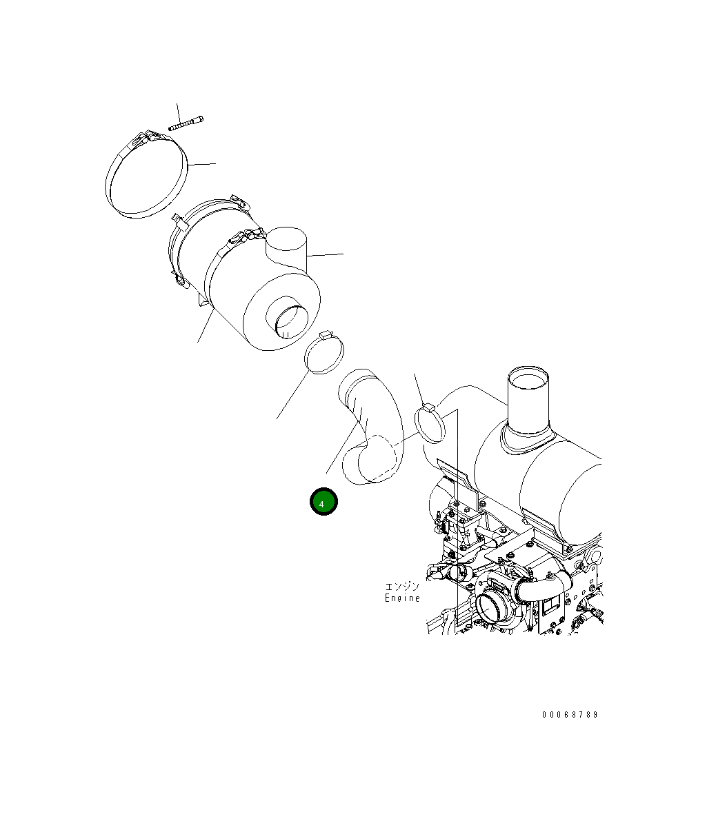Шланг 419-01-48111 Komatsu