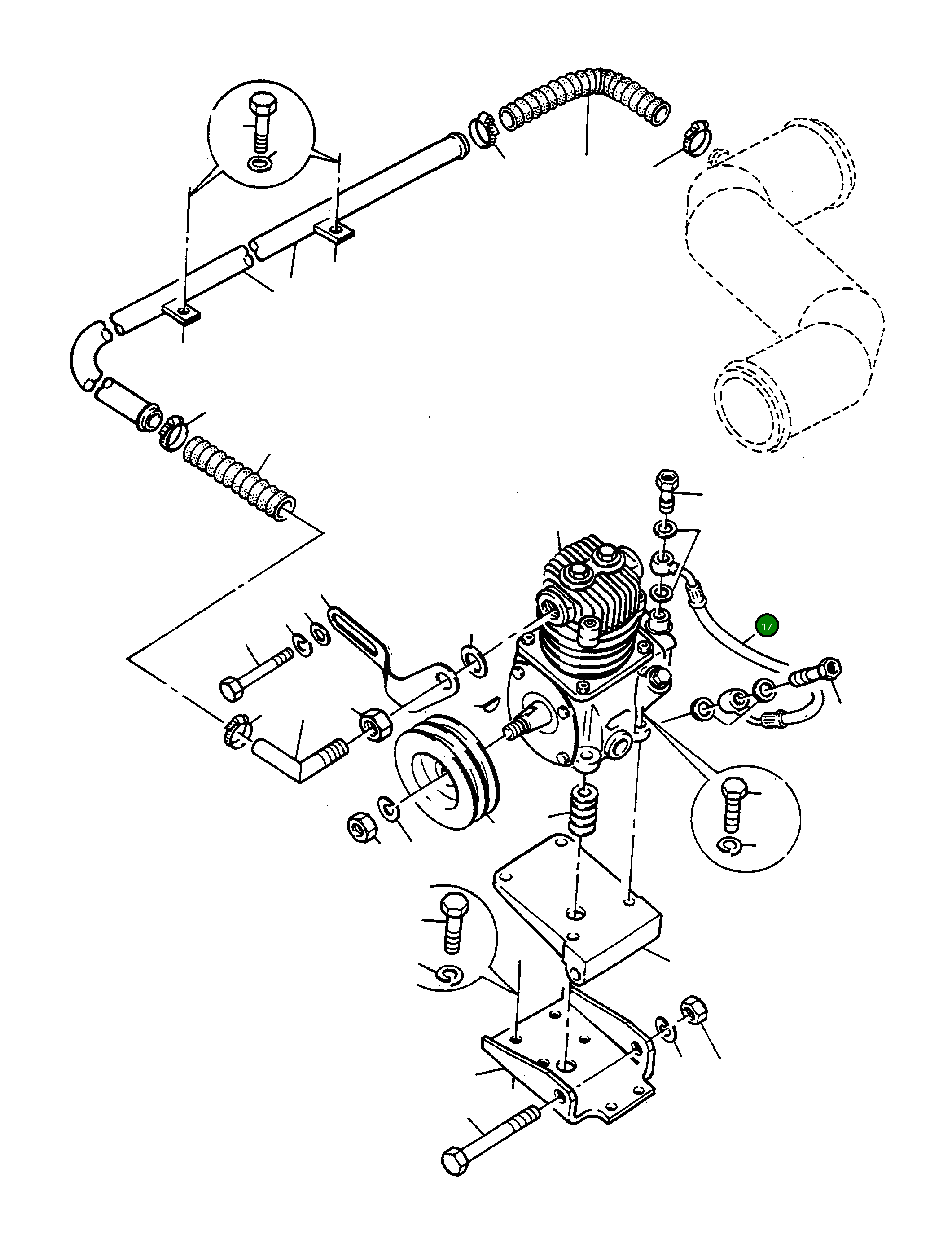 Шланг 2871561M91 Komatsu