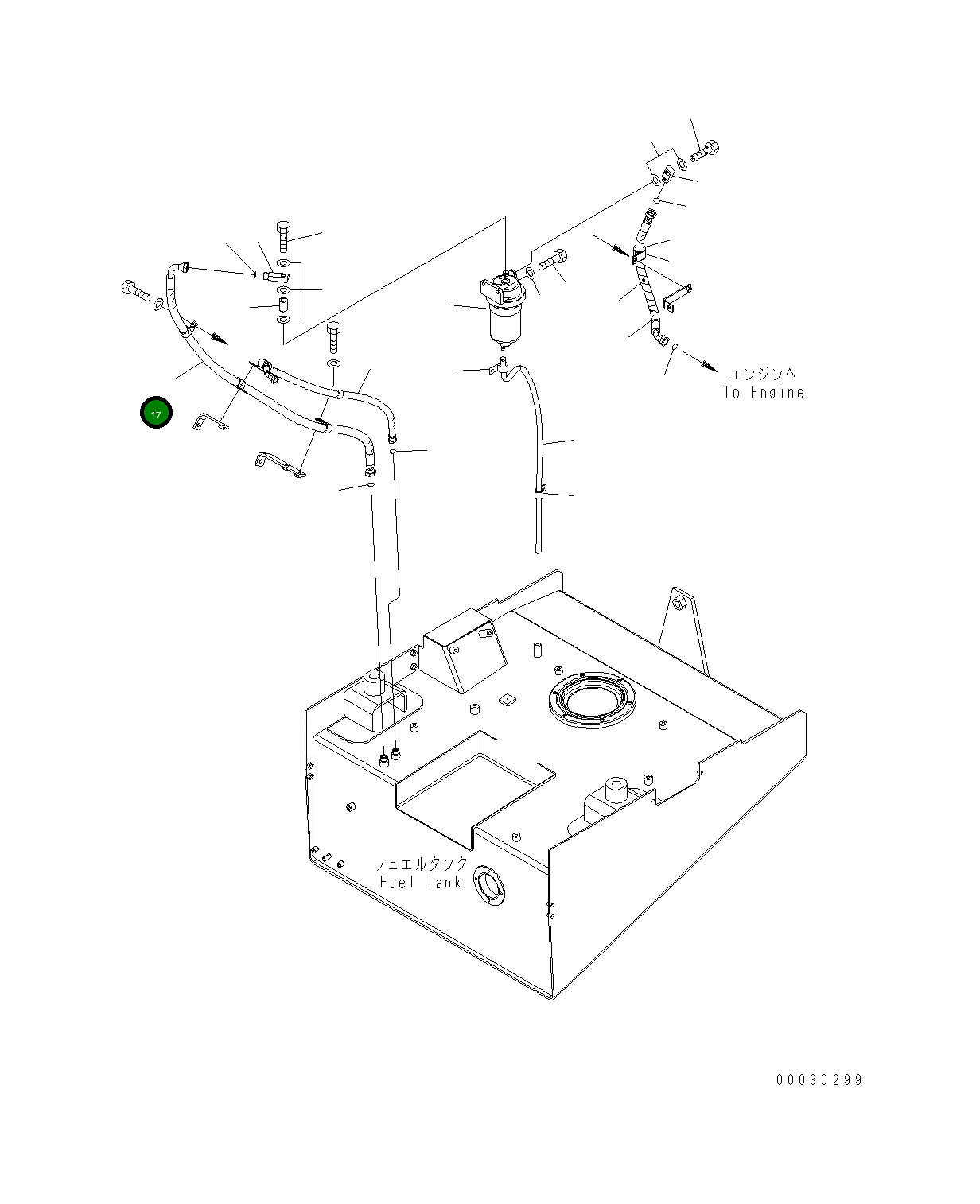 Шланг 423-04-31420 Komatsu