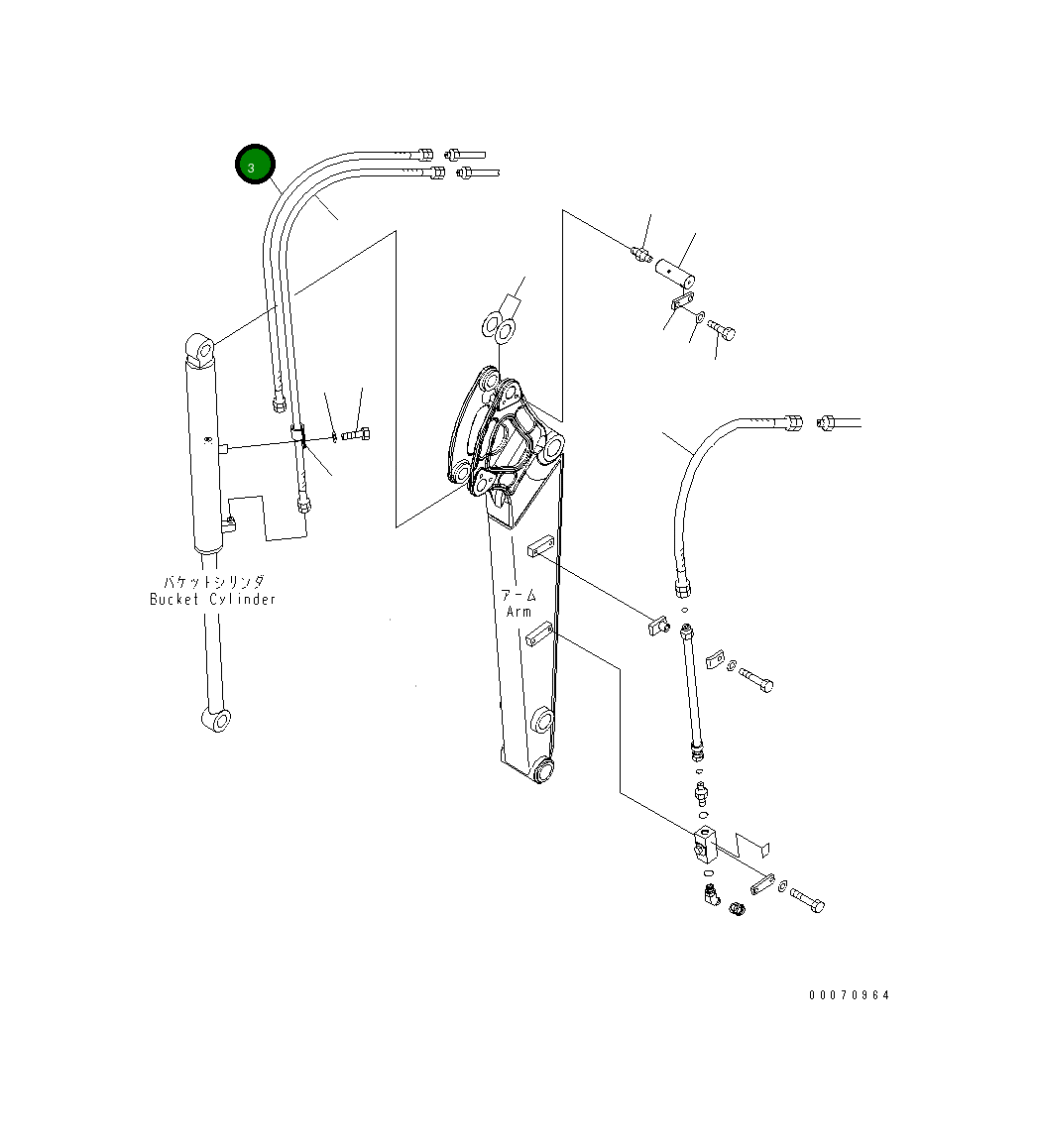 Шланг 22L-62-28120 Komatsu