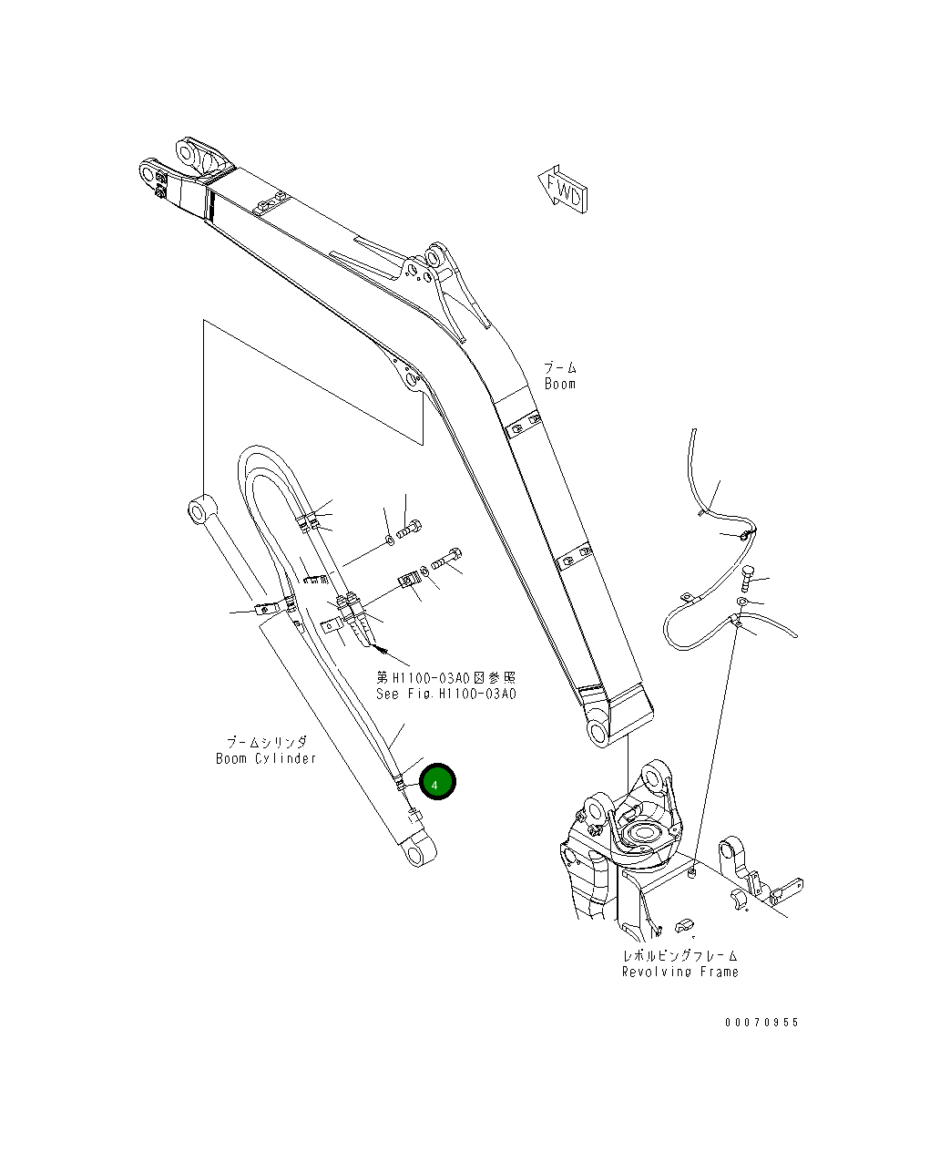 Шланг 22L-62-23161 Komatsu