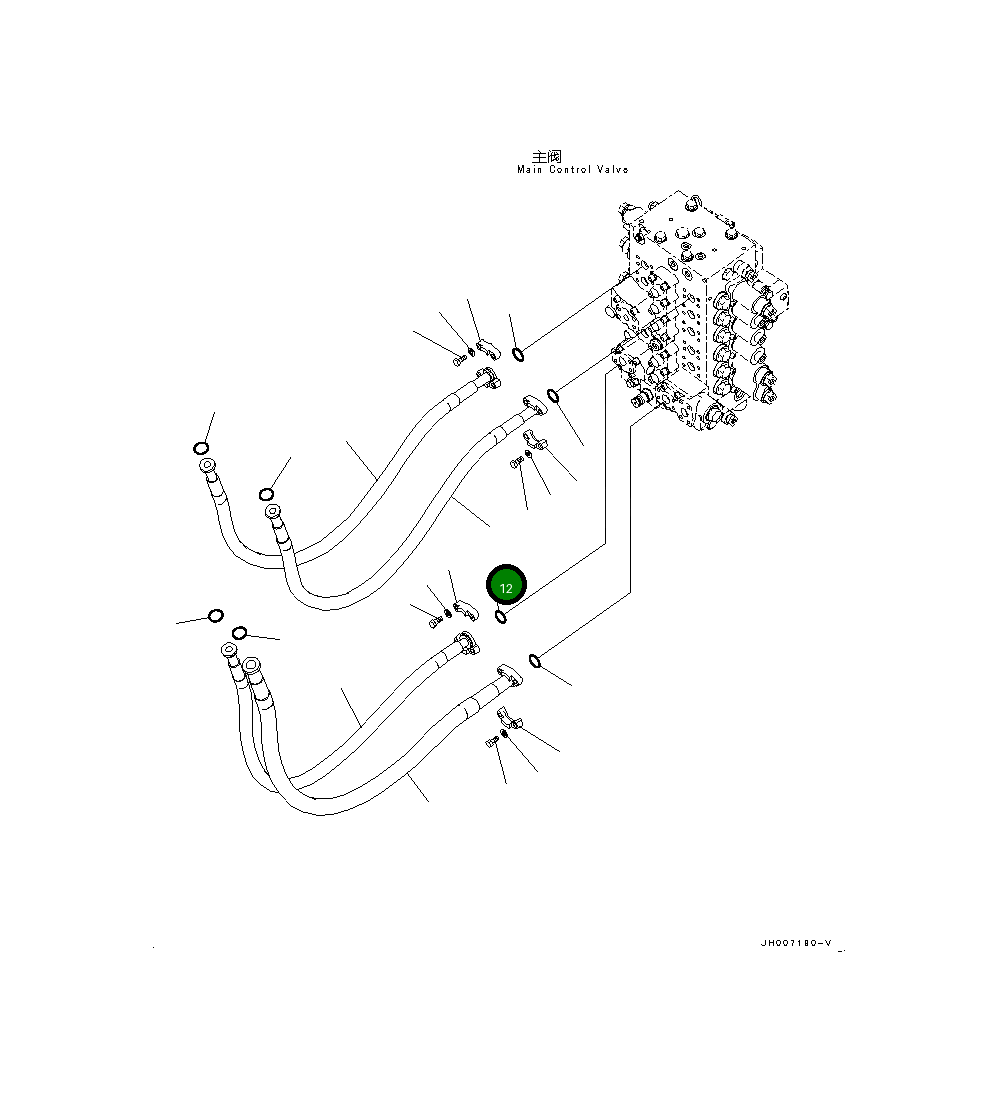 Шланг 2A5-62-12821 Komatsu