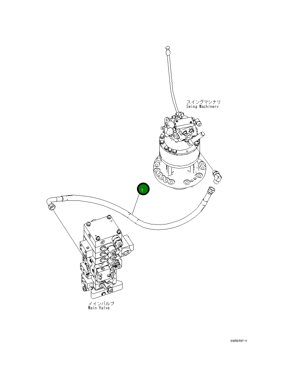 Шланг 22B-62-23252 Komatsu