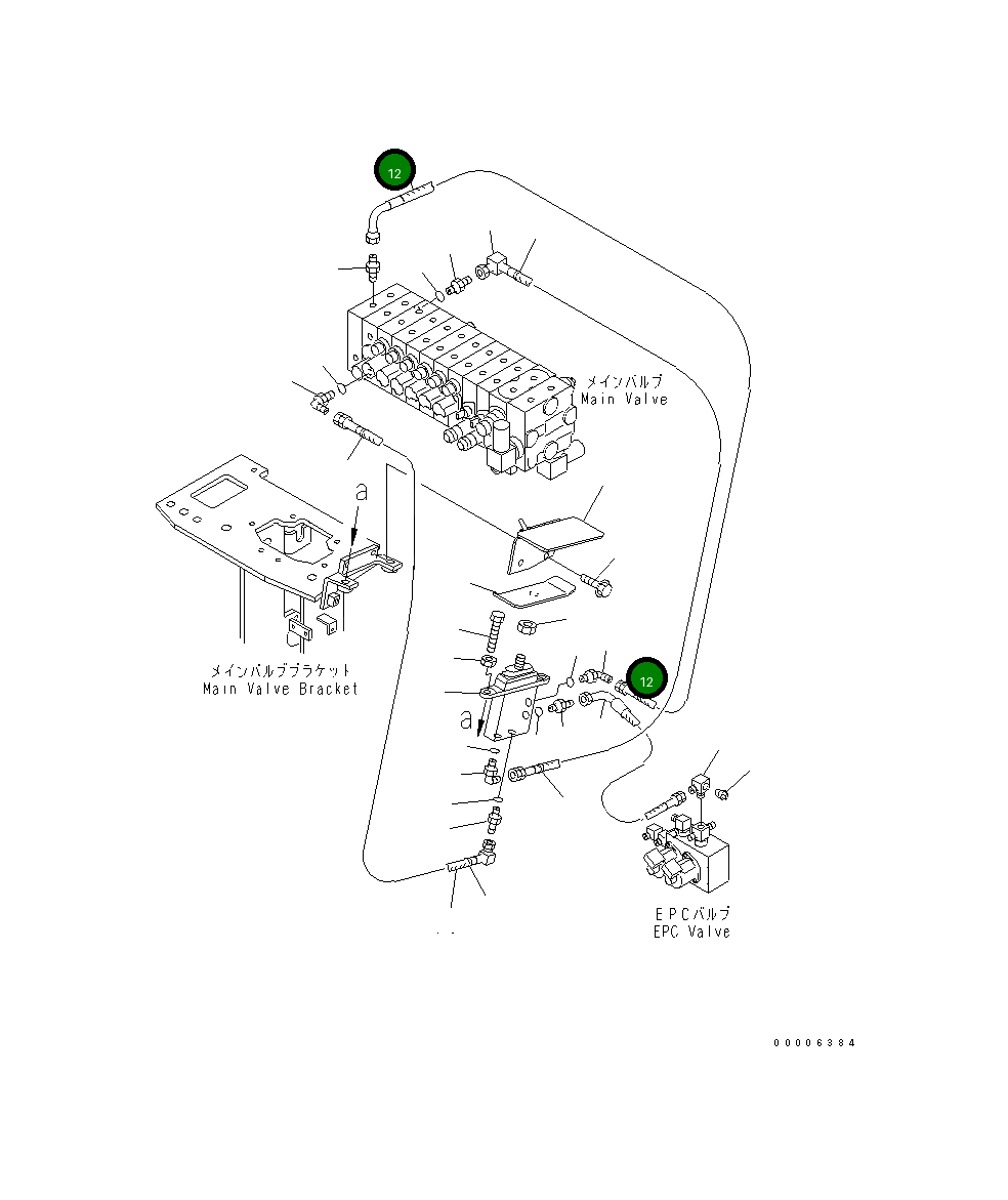 Шланг 21U-62-32650 Komatsu