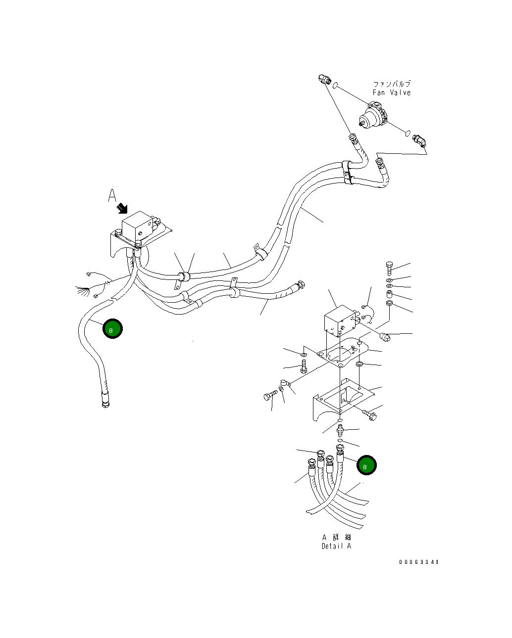 Шланг 418-03-A1250 Komatsu