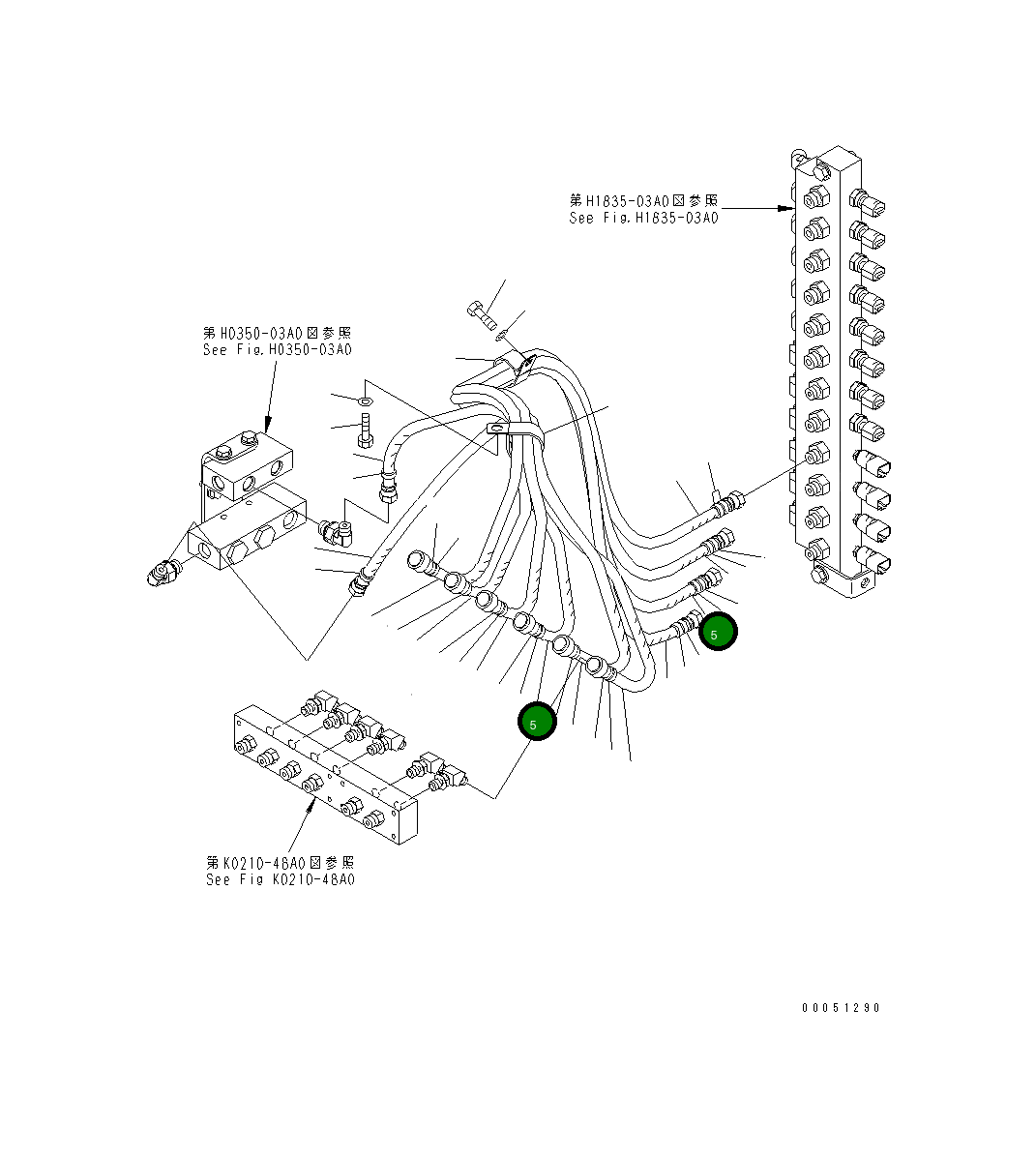 Шланг 21T-64-36690 Komatsu