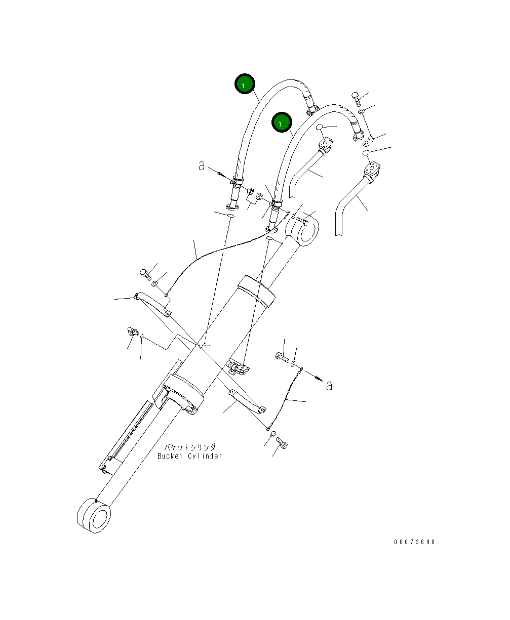 Шланг 419-T90-3140 Komatsu