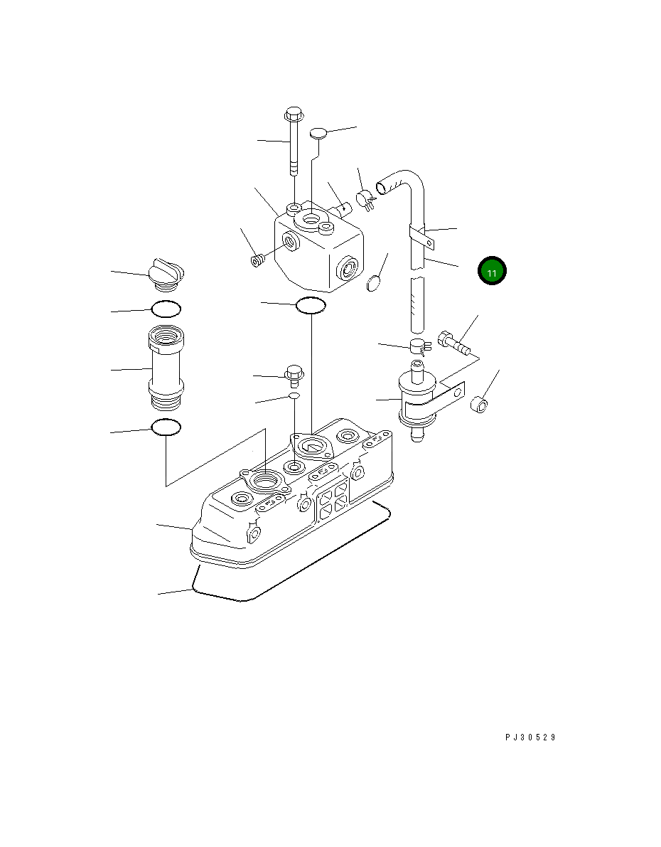 Шланг YM129335-03060 Komatsu