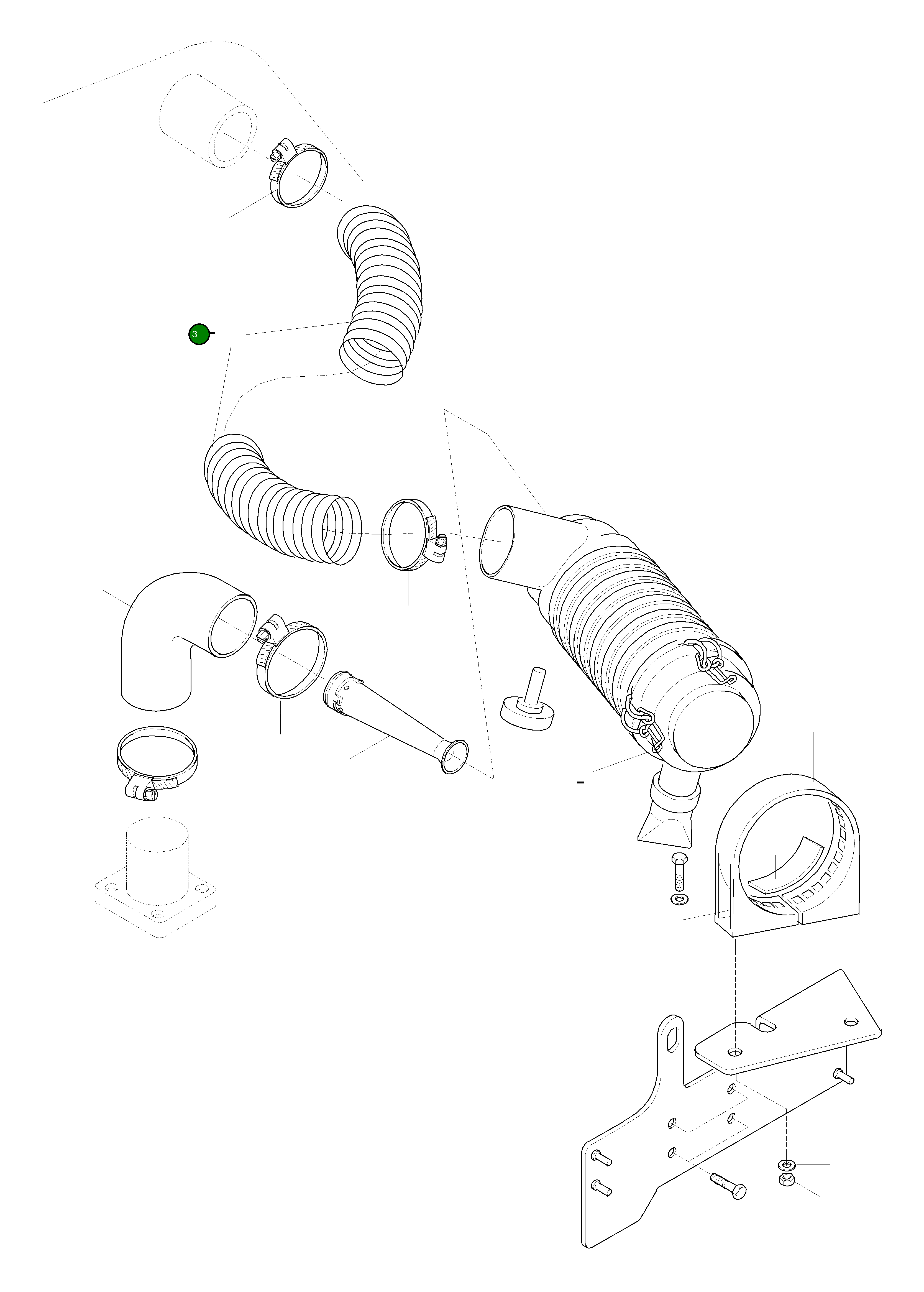 Шланг 42W-01-13A50 Komatsu