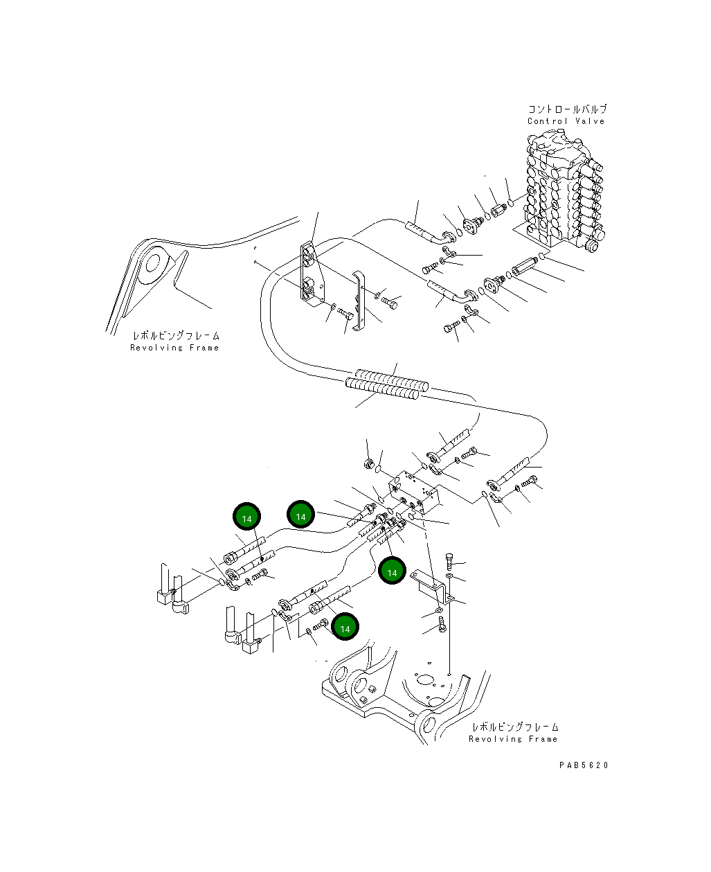 Шланг 21K-62-K1140 Komatsu