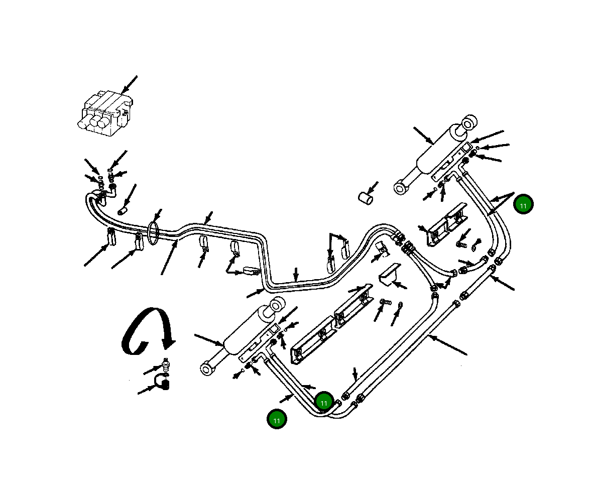 Шланг 646 568 C2 Komatsu