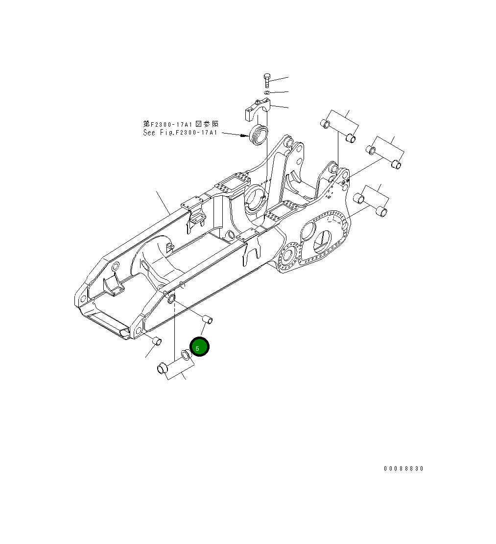 Втулка 198-21-51211 Komatsu