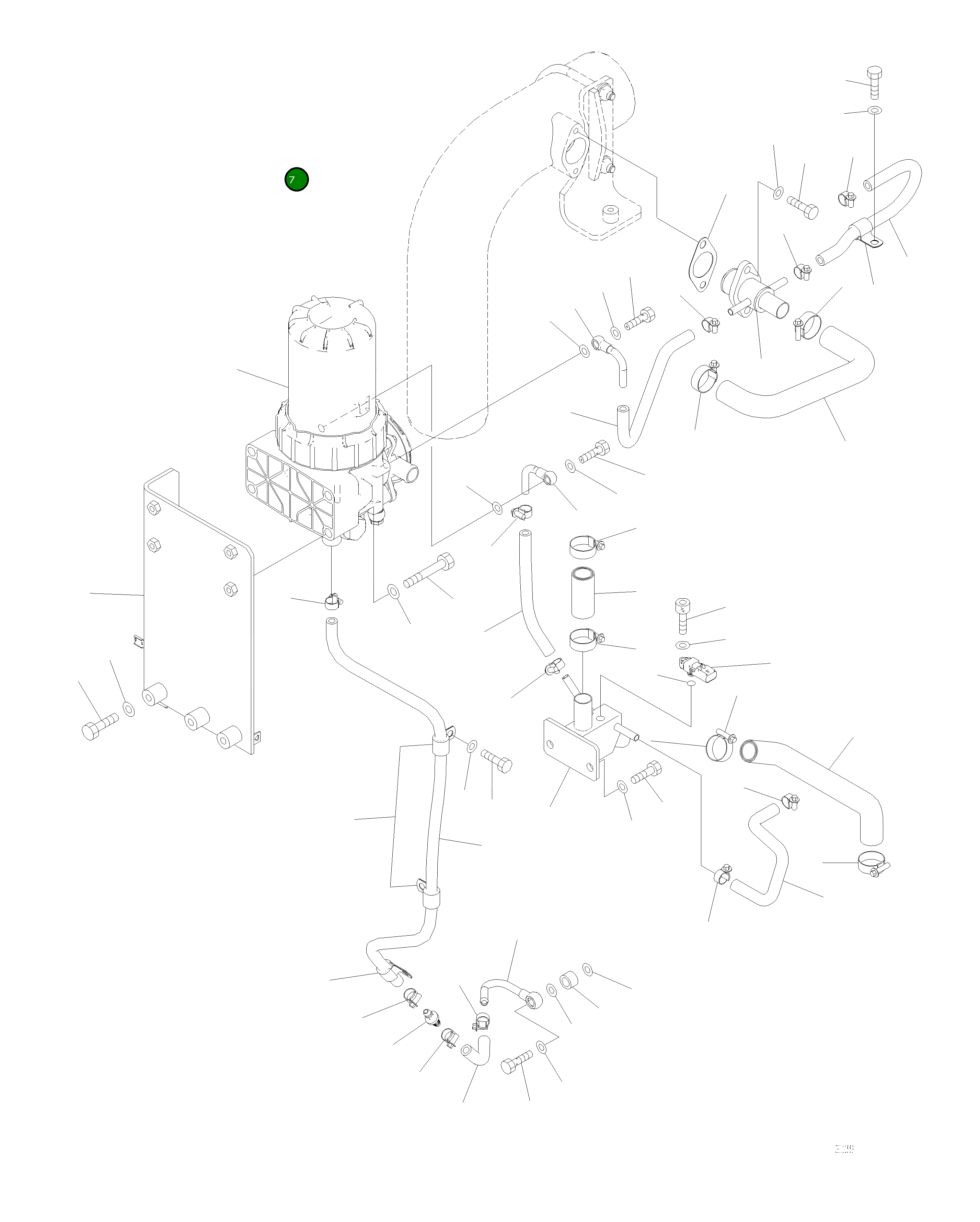Шланг 6252-21-7180 Komatsu